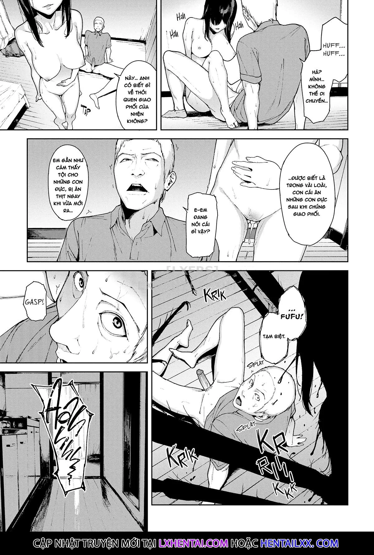 HentaiVN.net - Ảnh 20 - Viewer Discretion Advised [Something is Lurking; Last Train; Princess of the River; The Spider's Web; Stigmatized Property; Yamatsumi; Right Behind You; Baku; The Way Home; Together Forever...] - Chap 6 - The Spiders Web