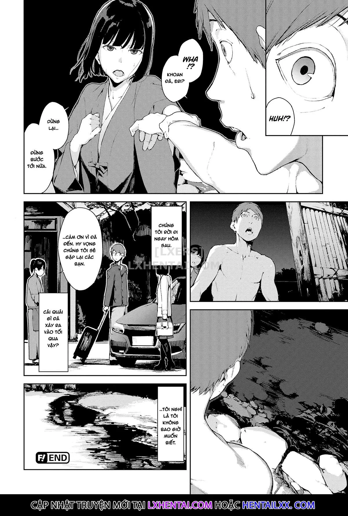 HentaiVN.net - Ảnh 23 - Viewer Discretion Advised [Something is Lurking; Last Train; Princess of the River; The Spider's Web; Stigmatized Property; Yamatsumi; Right Behind You; Baku; The Way Home; Together Forever...] - Chap 7 - Princess of the River