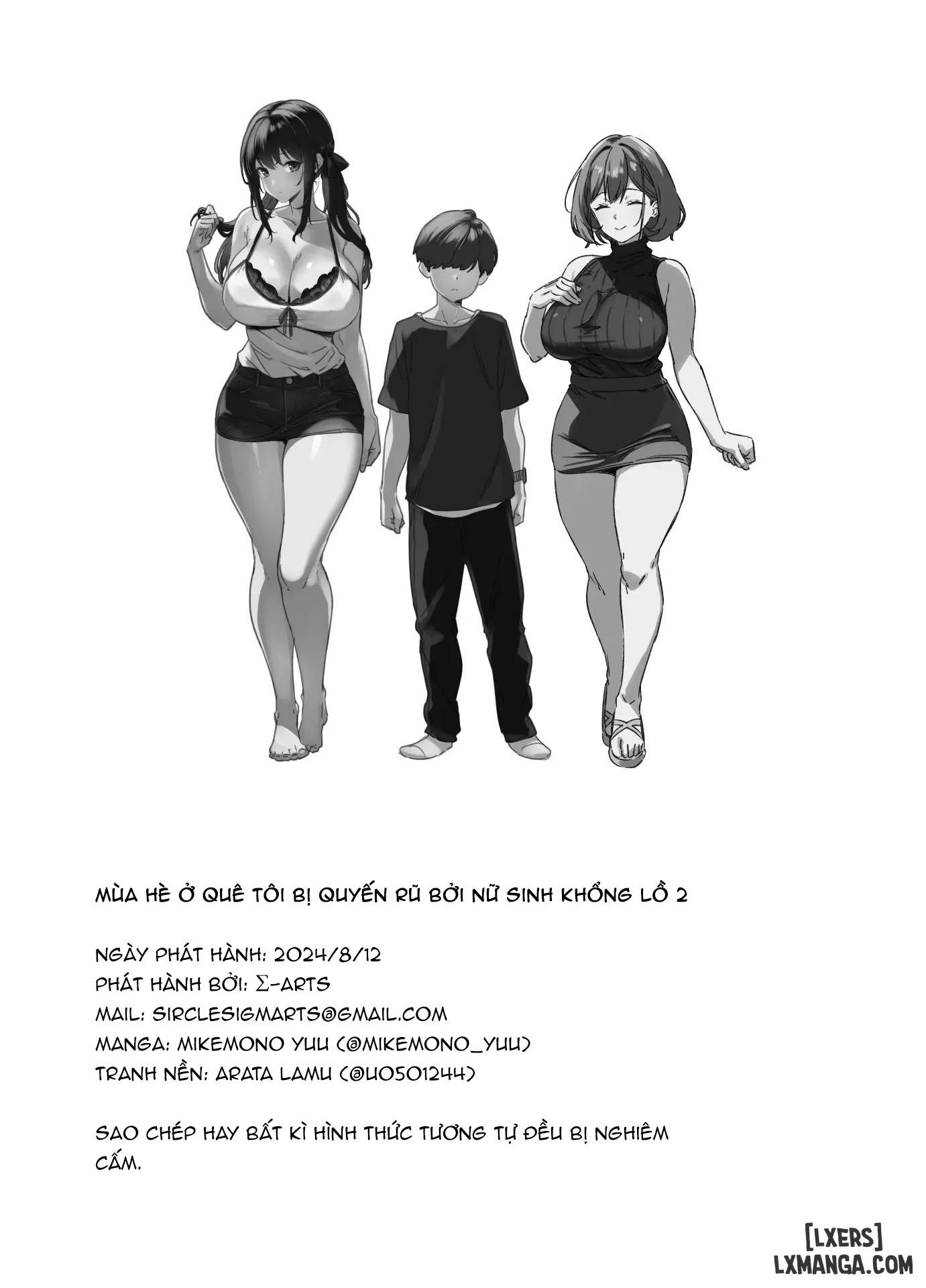 HentaiVN.net - Ảnh 51 - Natsu to Inaka to Yuuwaku shite kuru Dekkai Oshiego 2 - Phần 2