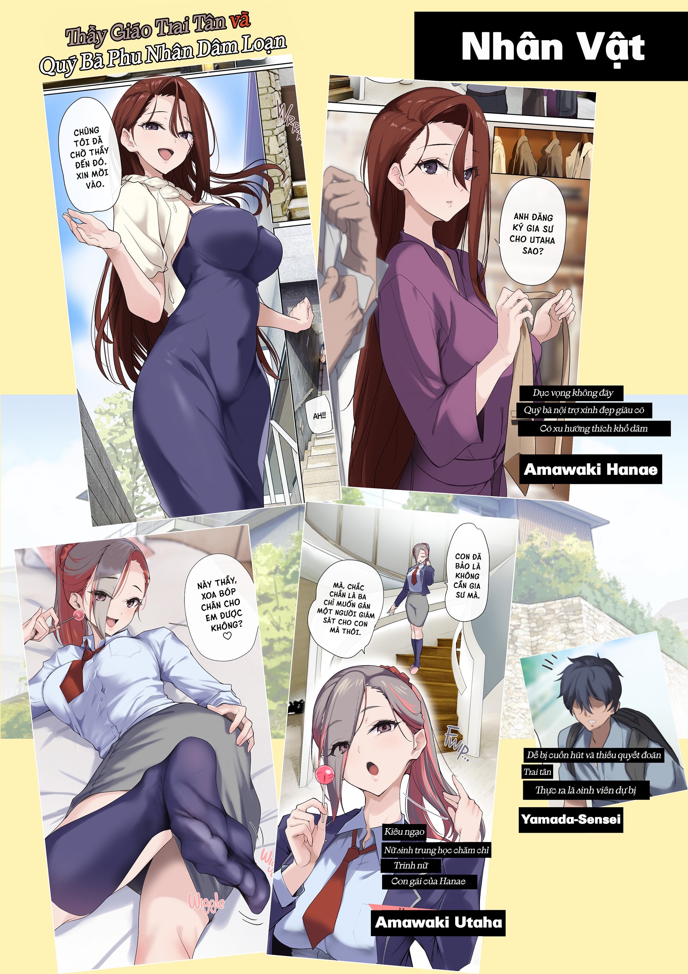 HentaiVN.net - Ảnh 4 - Thầy giáo trai tân và quý bà phu nhân dâm loạn - Chap 1
