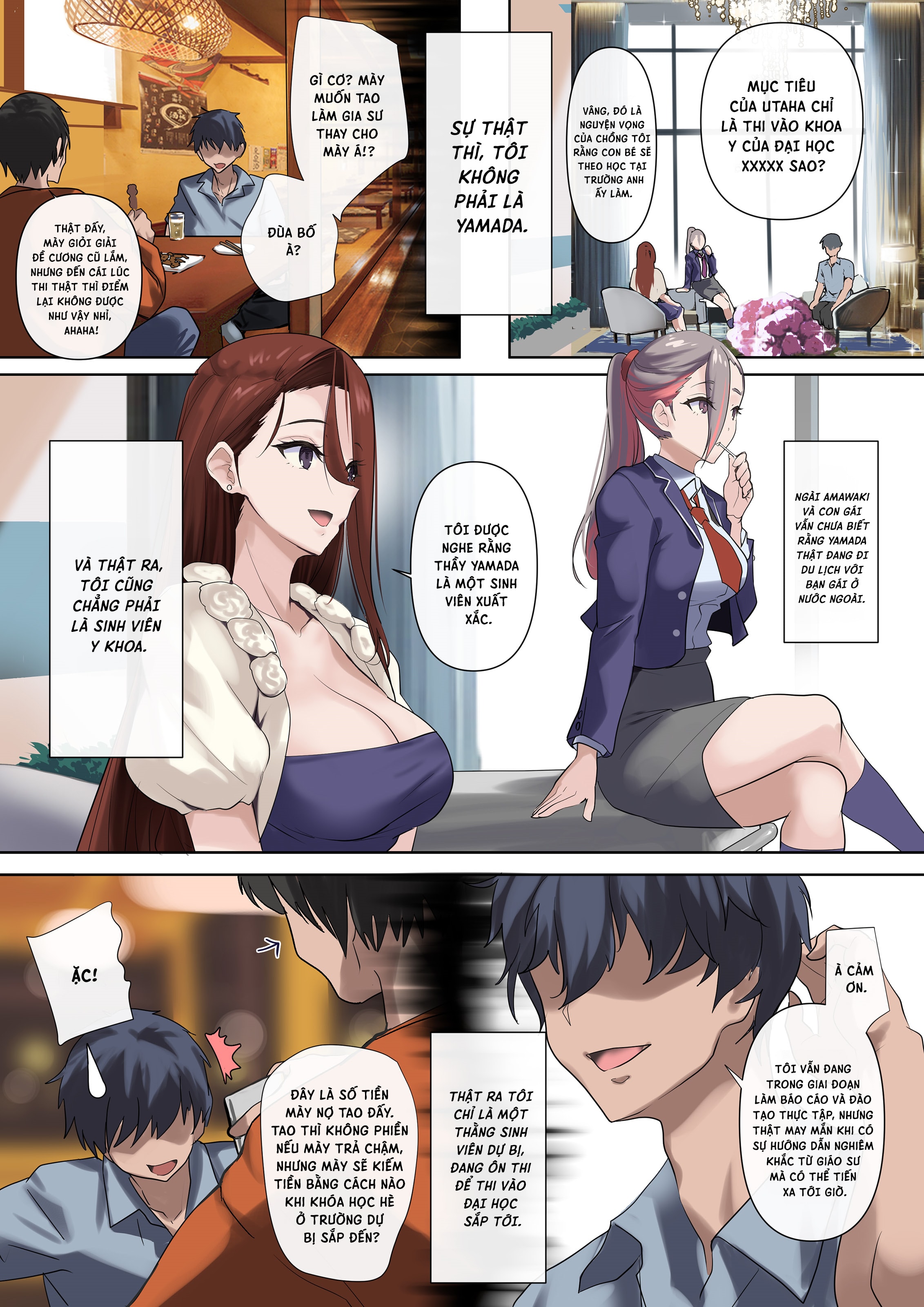 HentaiVN.net - Ảnh 32 - Thầy giáo trai tân và quý bà phu nhân dâm loạn - Chap 1