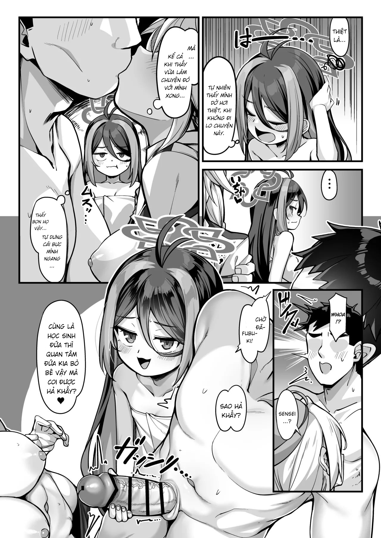 HentaiVN.net - Ảnh 8 - Ông can lười gặp ông khầy sếch! Cả ông can hậu đậu nữa - Chap 2: fubủki, kirino và nguyên cái đồn ông can