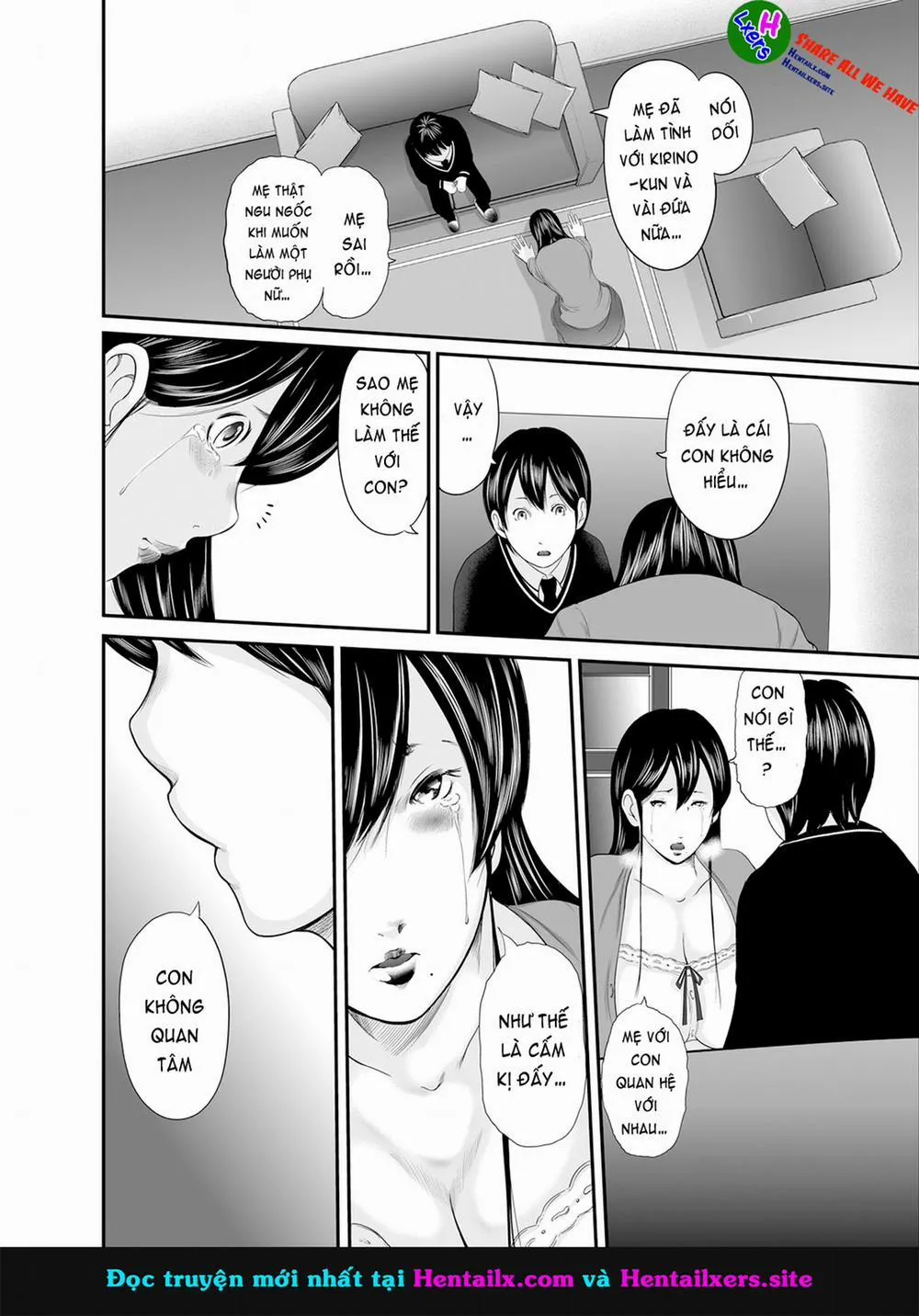 HentaiVN.net - Ảnh 7 - Ikanishite Haha wa Onna o Kaihou Shitaka - Chương 12