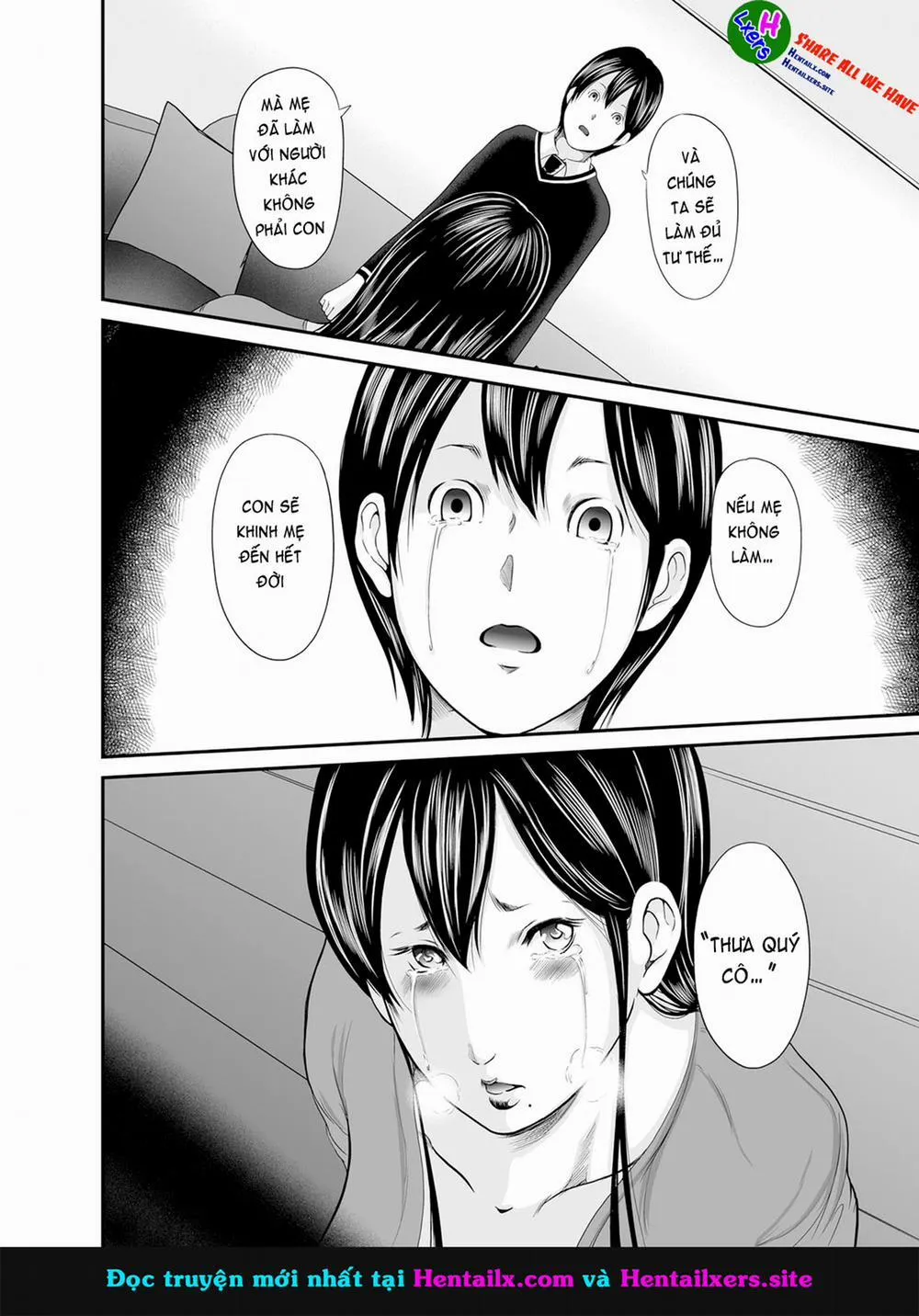 HentaiVN.net - Ảnh 9 - Ikanishite Haha wa Onna o Kaihou Shitaka - Chương 12