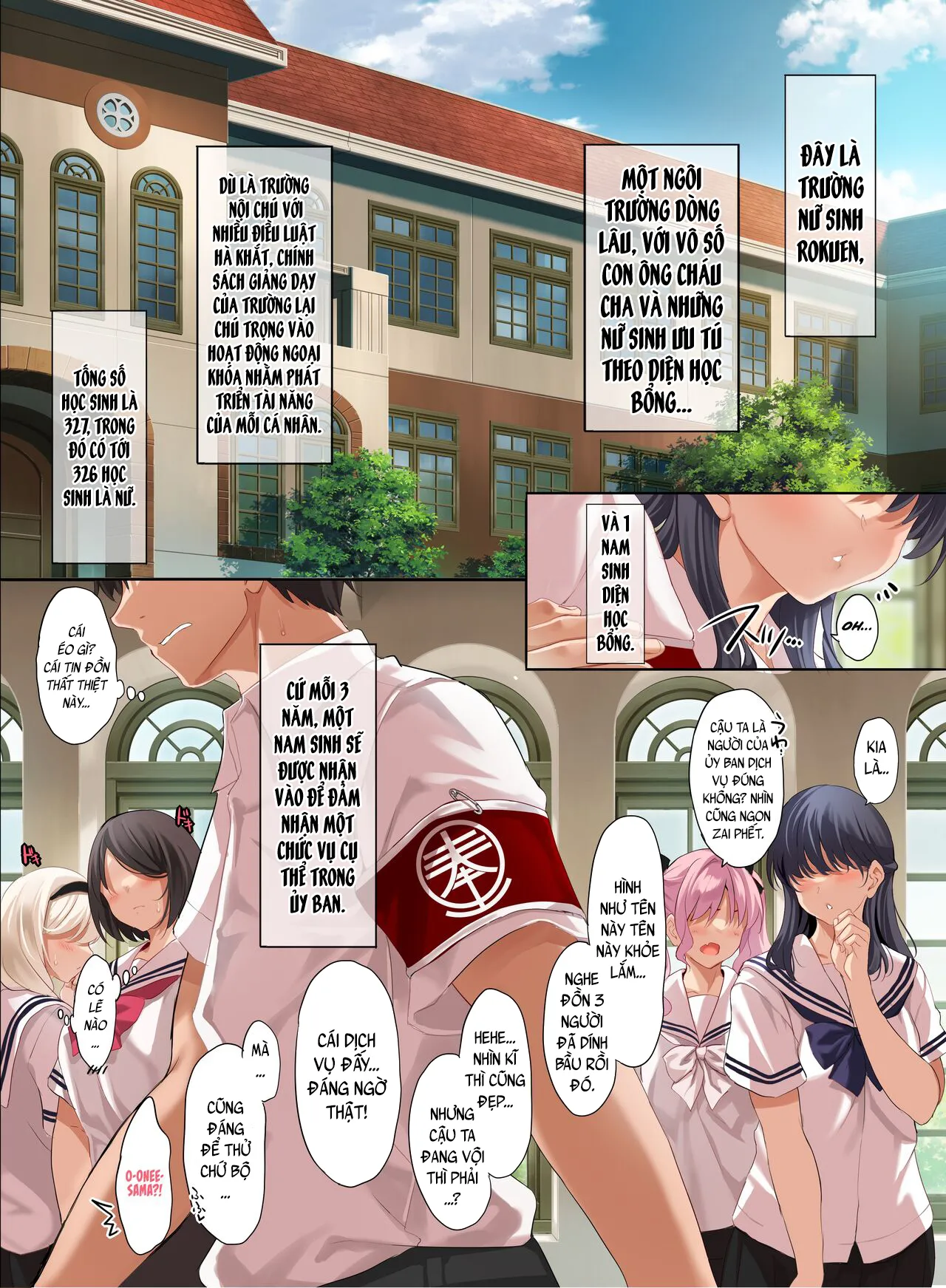 HentaiVN.net - Ảnh 5 - Nam sinh duy nhất ở học viện nữ 2 - Chap 1