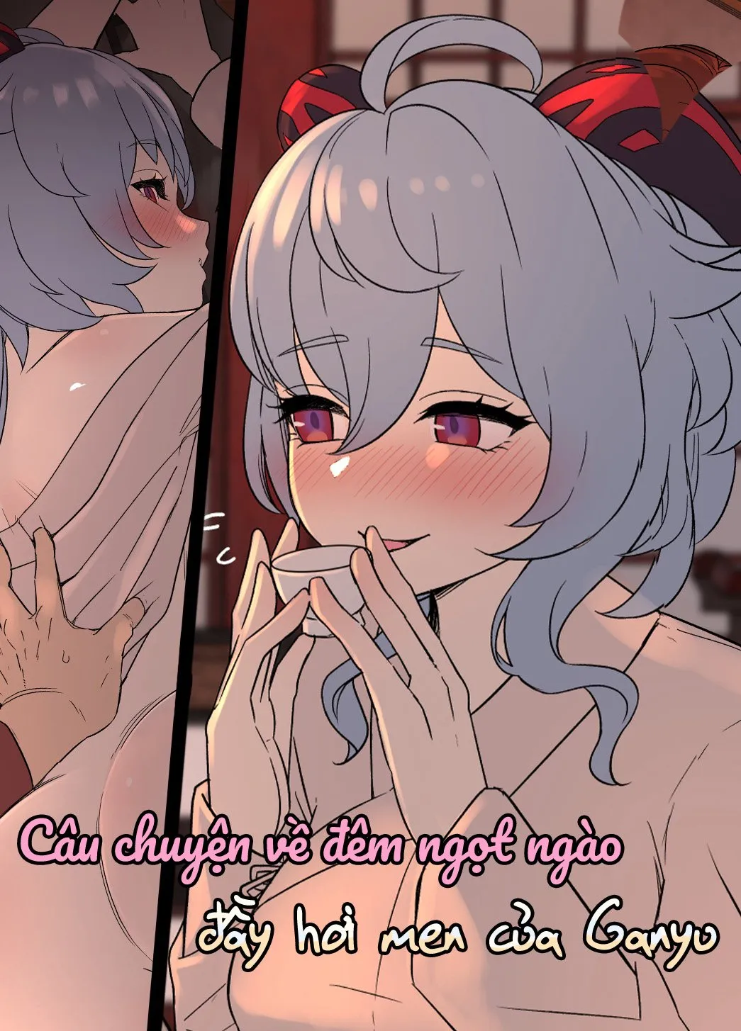HentaiVN.net - Ảnh 3 - Câu chuyện về đêm ngọt ngào đầy hơi men của Ganyu [Deisui Shita Ganyu ni Warui Koto o Suru Hanashi] - 2xshot