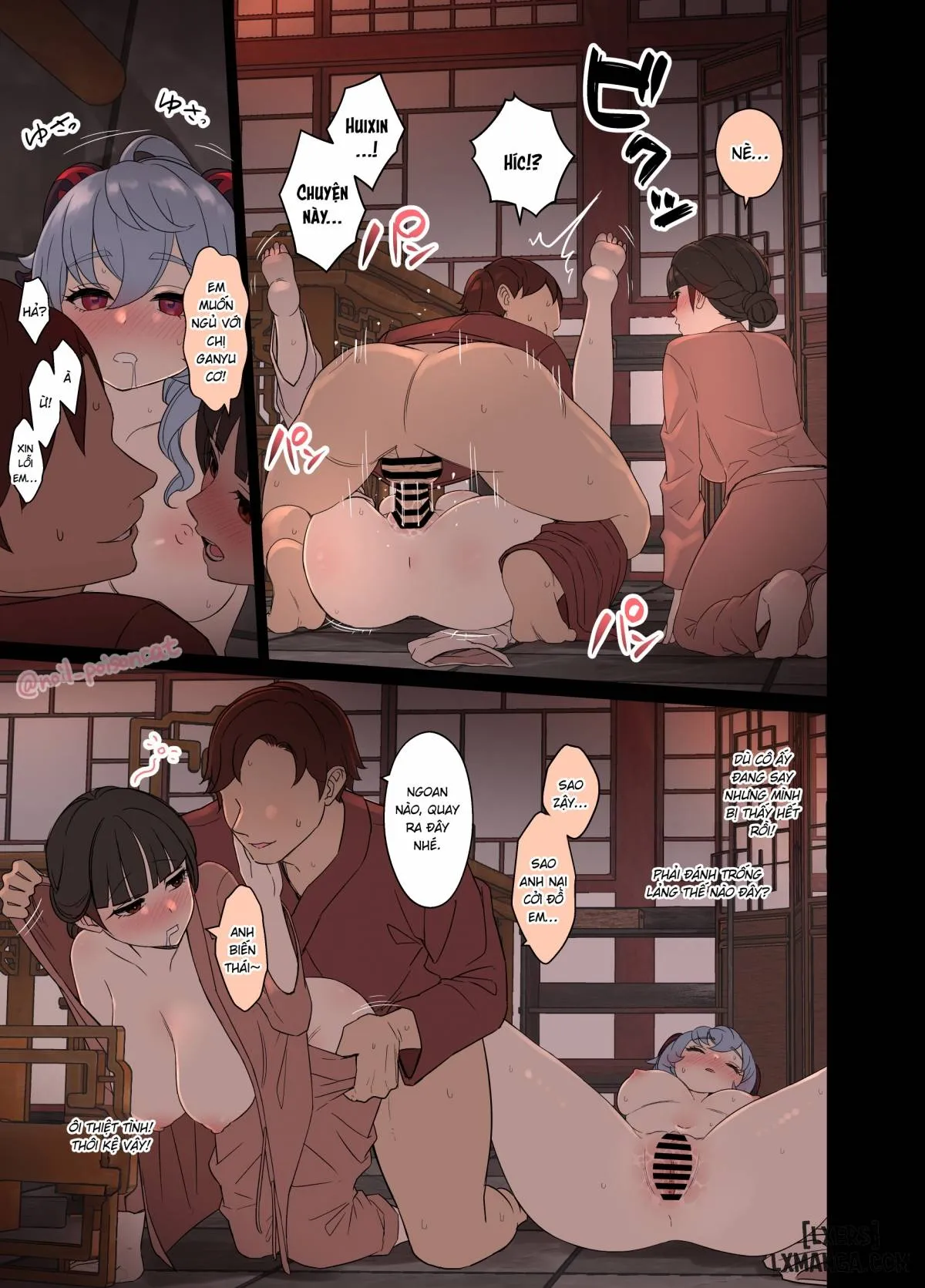 HentaiVN.net - Ảnh 6 - Câu chuyện về đêm ngọt ngào đầy hơi men của Ganyu [Deisui Shita Ganyu ni Warui Koto o Suru Hanashi] - Oneshot