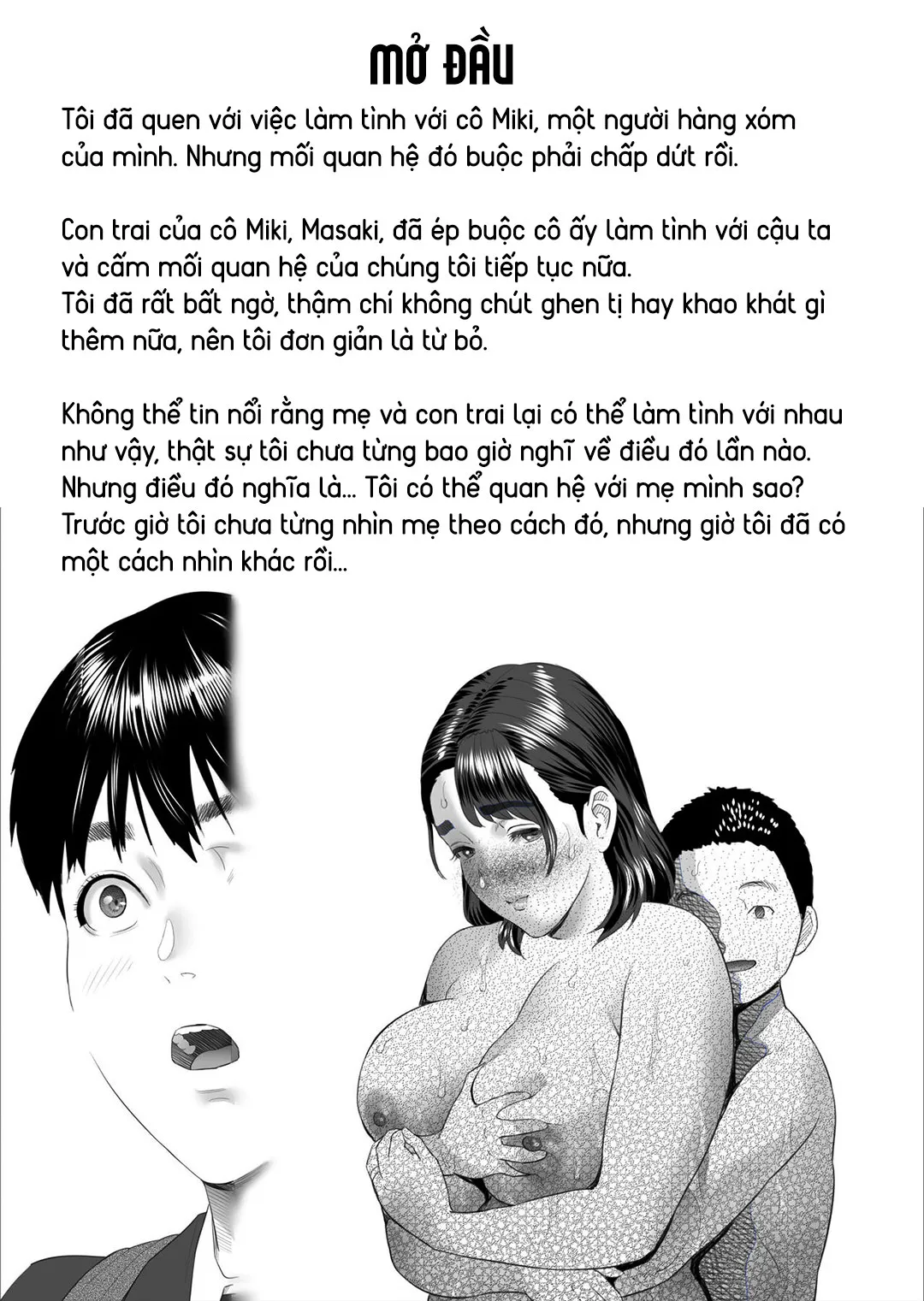HentaiVN.net - Ảnh 4 - Cách mà tôi có mối quan hệ như vầy với mẹ mình [Boku Ga Okasanto Konna Koto Ni Natchau Hanashi; The Story Of How I Wound Up Like This With My Mother] - Mở đầu