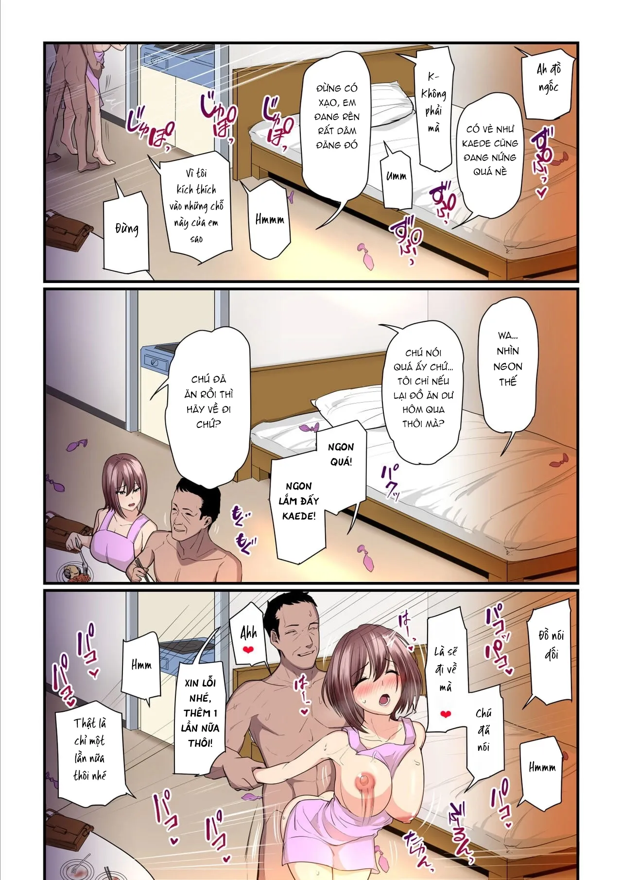 HentaiVN.net - Ảnh 25 - Kaede-chan và Bố đường [akokatsu Oji-san to Kaede-chan] - Chap 1