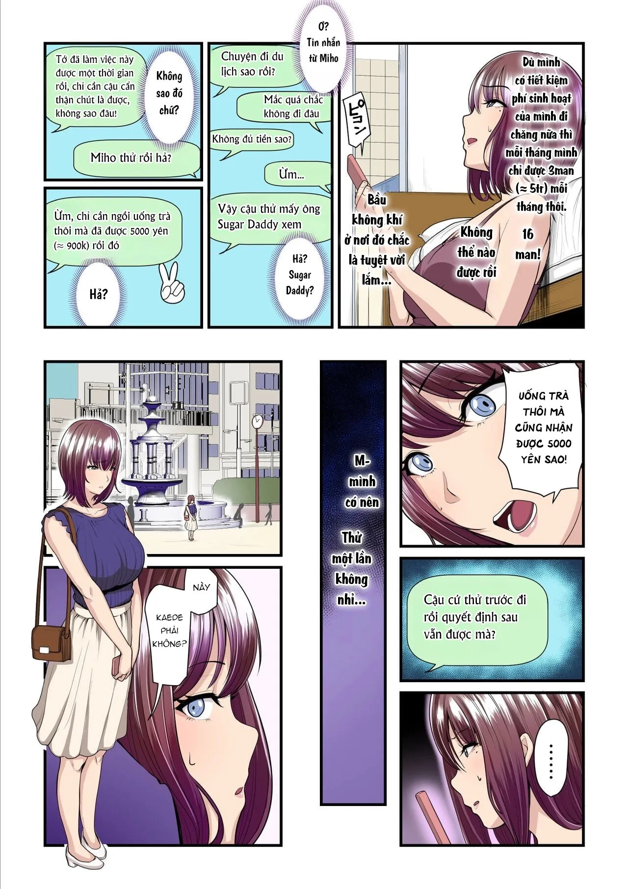 HentaiVN.net - Ảnh 6 - Kaede-chan và Bố đường [akokatsu Oji-san to Kaede-chan] - Chap 1