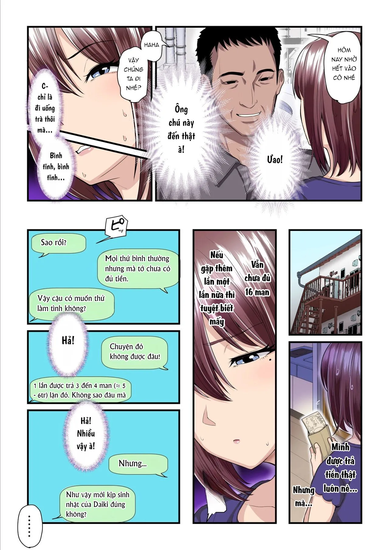 HentaiVN.net - Ảnh 7 - Kaede-chan và Bố đường [akokatsu Oji-san to Kaede-chan] - Chap 1