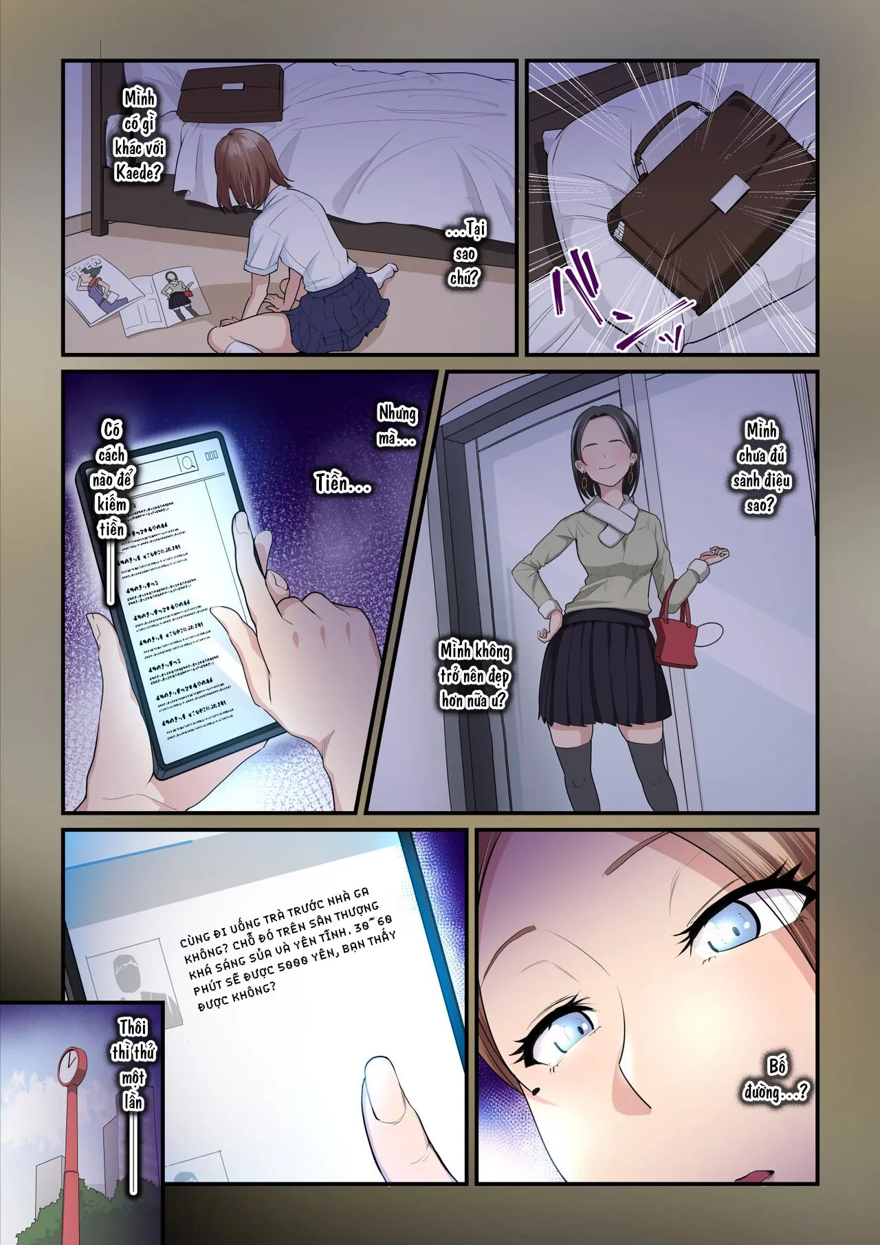 HentaiVN.net - Ảnh 7 - Kaede-chan và Bố đường [akokatsu Oji-san to Kaede-chan] - Chap 2