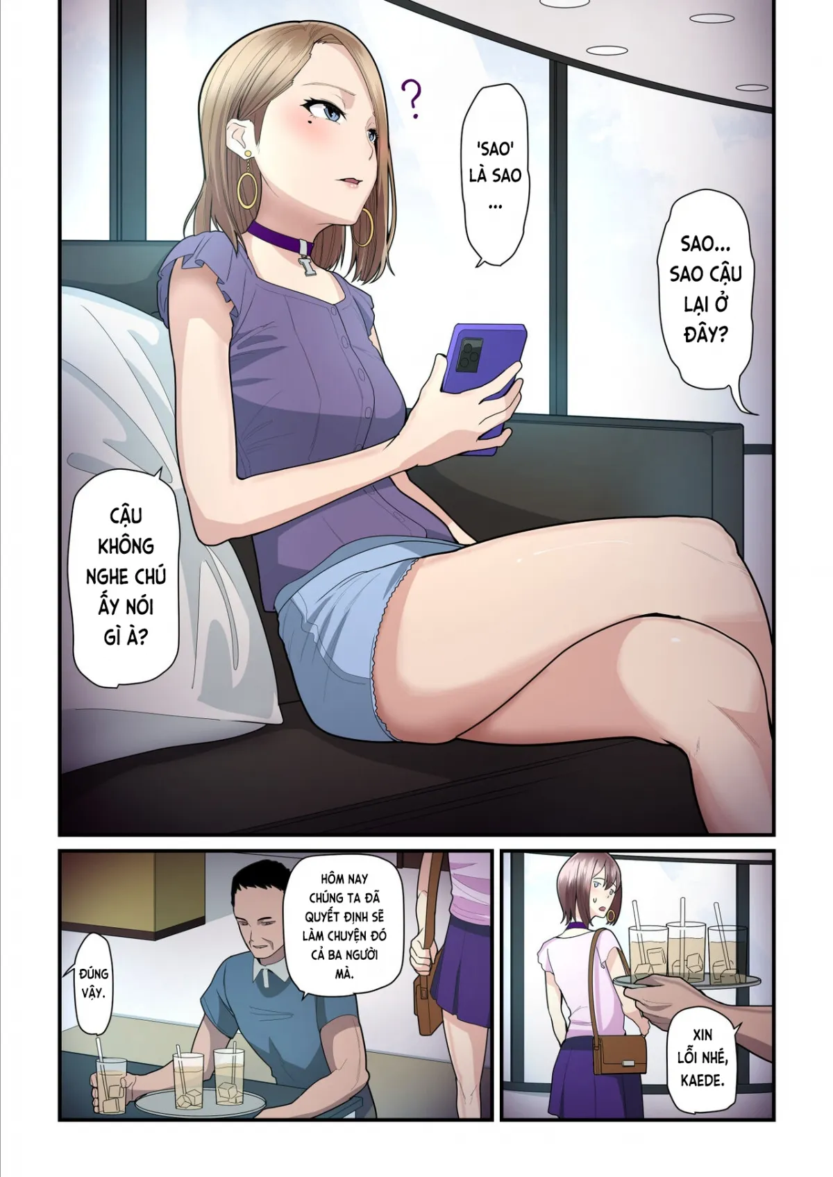 HentaiVN.net - Ảnh 16 - Kaede-chan và Bố đường [akokatsu Oji-san to Kaede-chan] - Chap 3.1