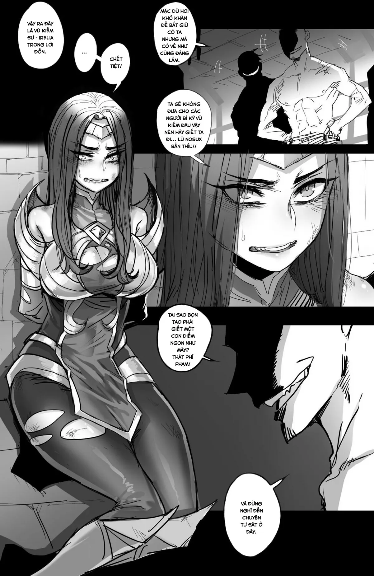 HentaiVN.net - Ảnh 4 - Sự sa ngã của Irelia! (League Of Legends) [The Fall of Irelia] - Chap 1 : Irelia bị bắt