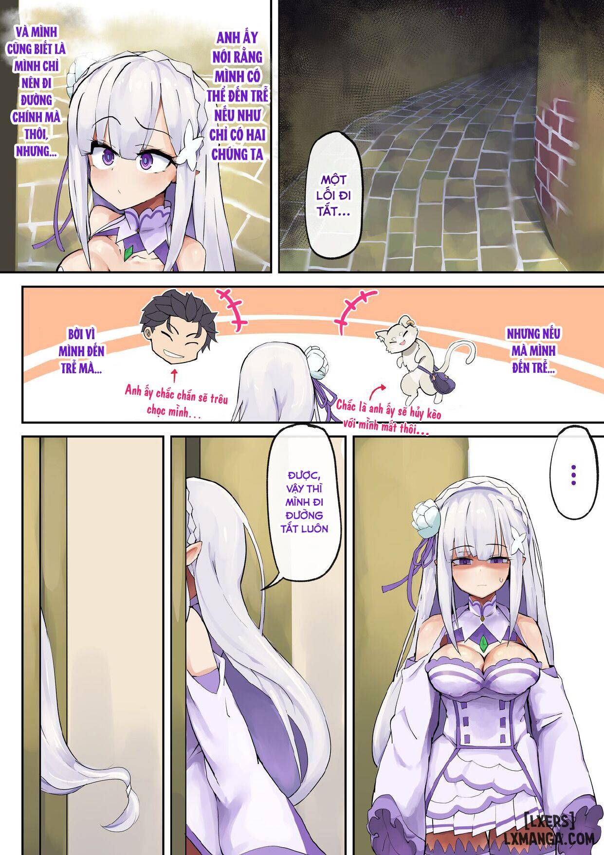 HentaiVN.net - Ảnh 3 - Emilia Learns to Master the Art of Having Sex - Oneshot