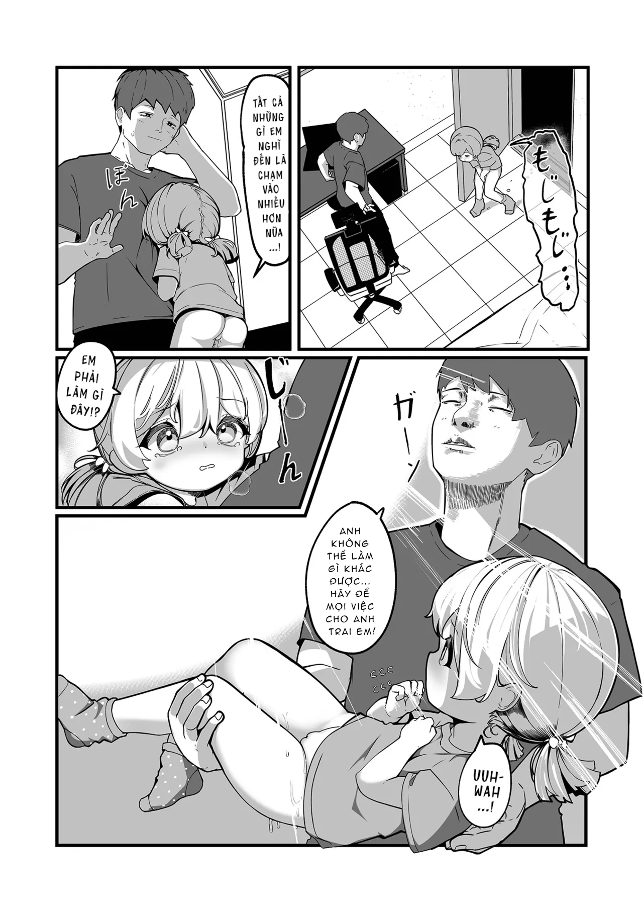 HentaiVN.net - Ảnh 4 - Anh trai bị em gái vắt khô cặc - One shot