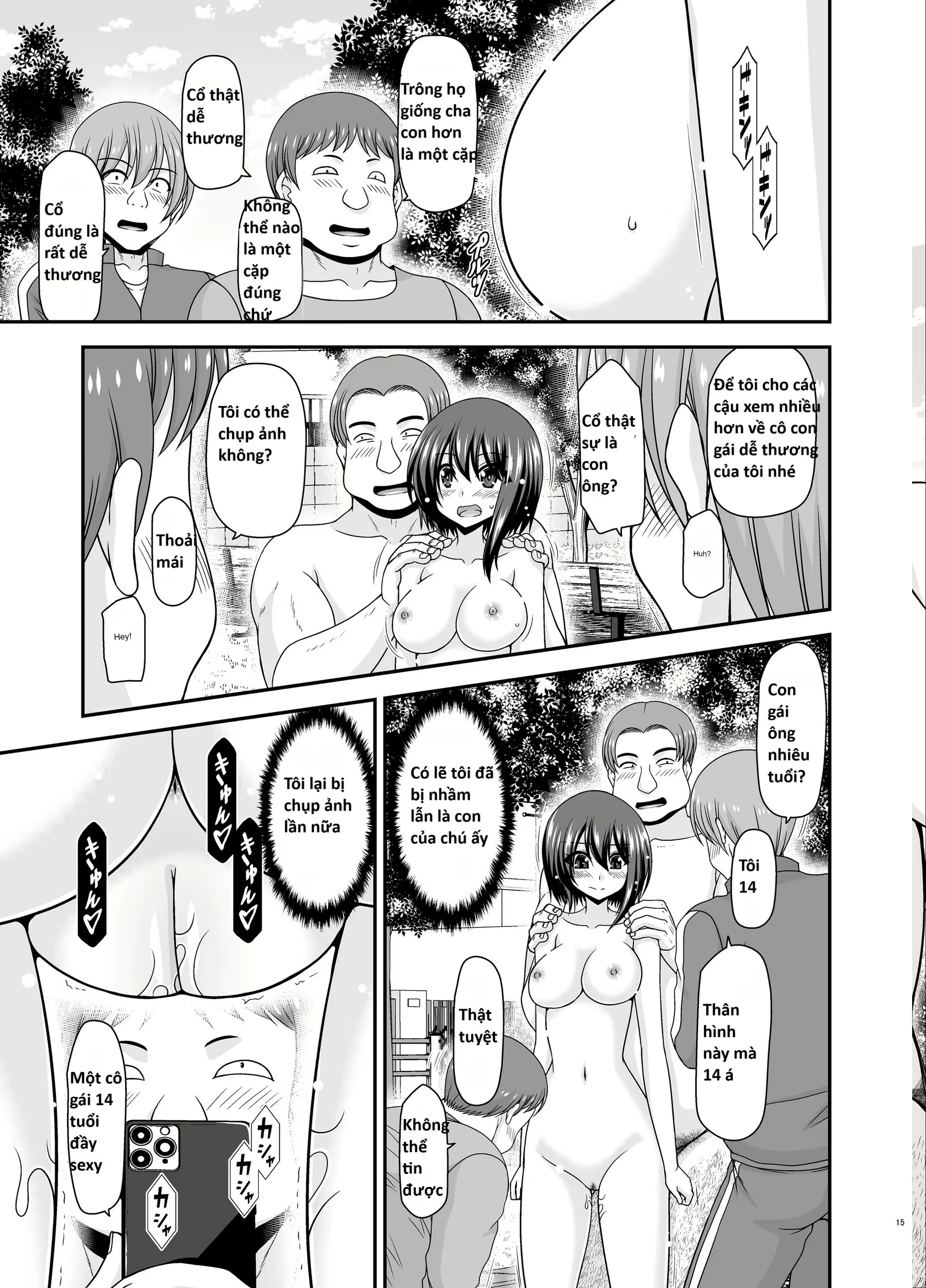 HentaiVN.net - Ảnh 12 - Câu chuyện về cô gái thích thỏa thân - Chap 3