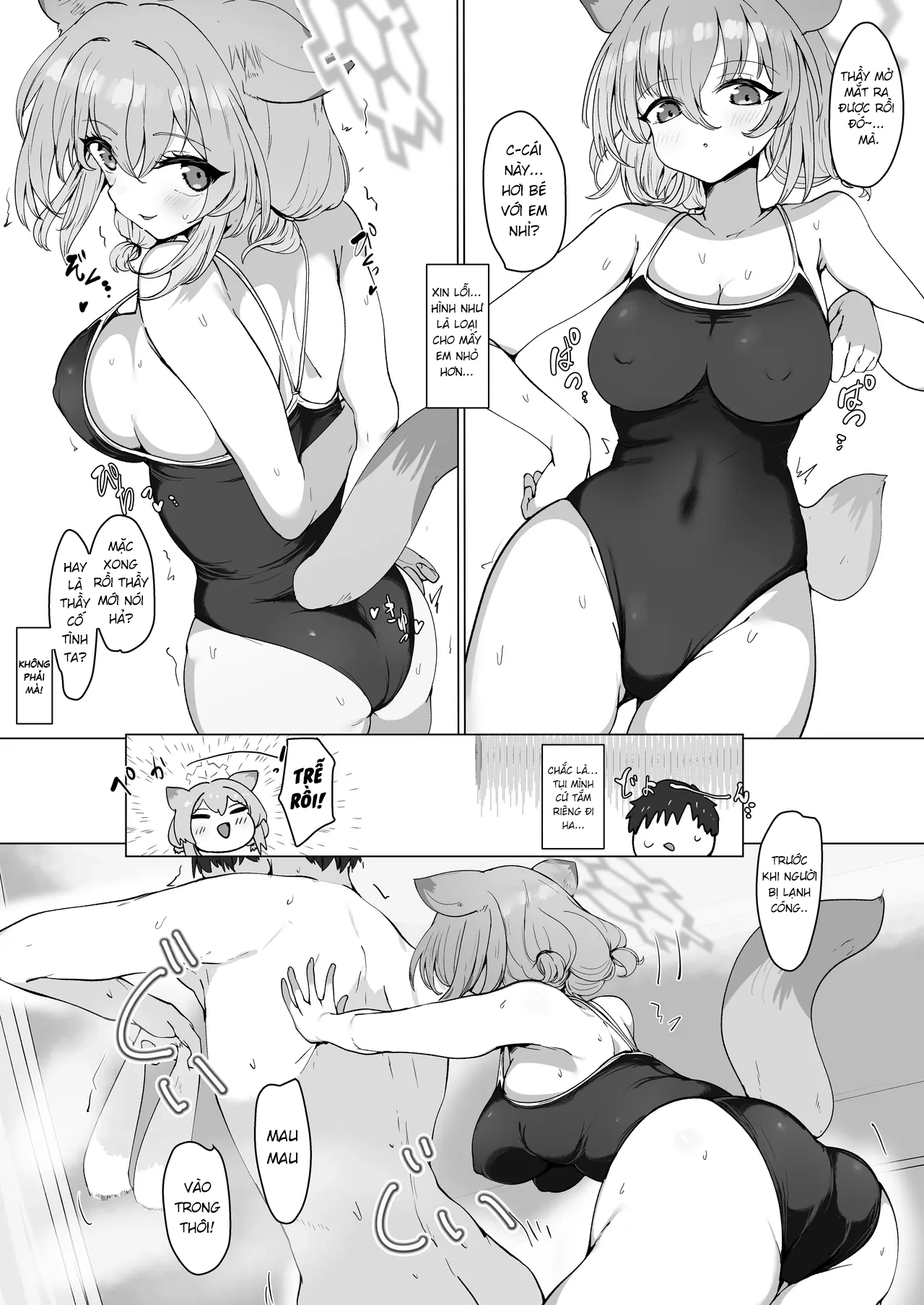 HentaiVN.net - Ảnh 12 - Đắm chìm trong em người diện đồ bơi - One shot khô dái