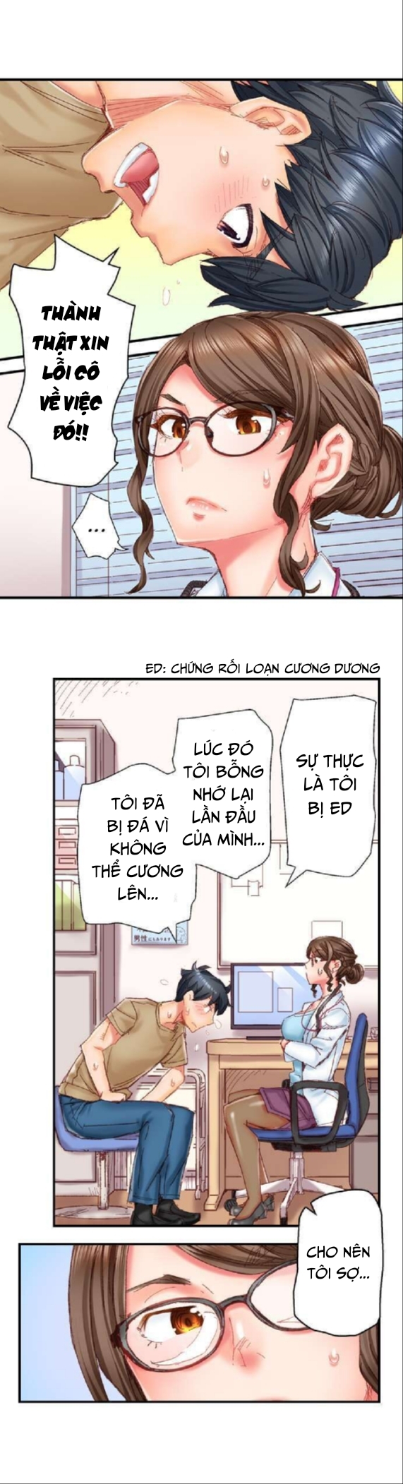HentaiVN.net - Ảnh 17 - Cưới nhau thôi, ân ái đến khi có con nào! [Marry me, I'll fuck you until you're pregnant] - Chap 1: Anh chàng bị rối loạn cương dương và cô bác sĩ