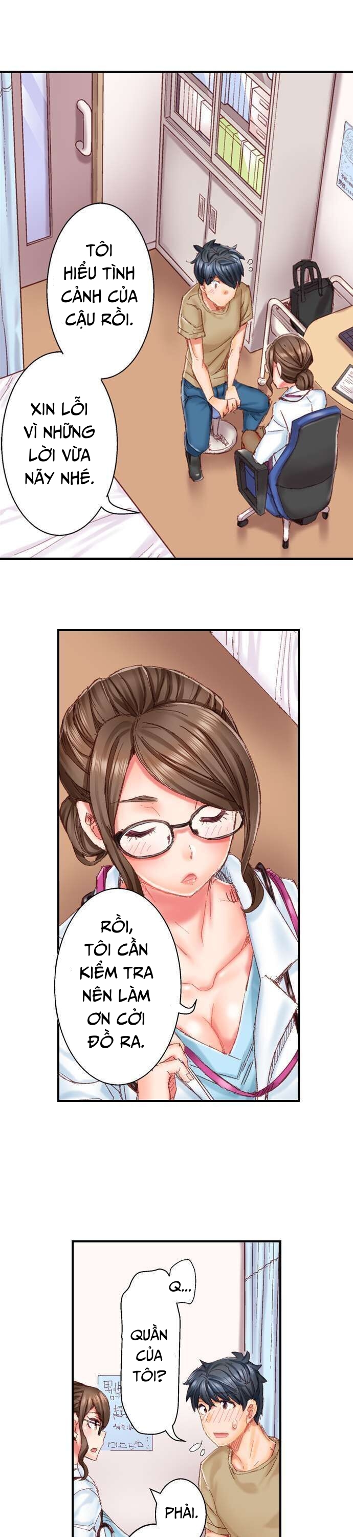 HentaiVN.net - Ảnh 18 - Cưới nhau thôi, ân ái đến khi có con nào! [Marry me, I'll fuck you until you're pregnant] - Chap 1: Anh chàng bị rối loạn cương dương và cô bác sĩ