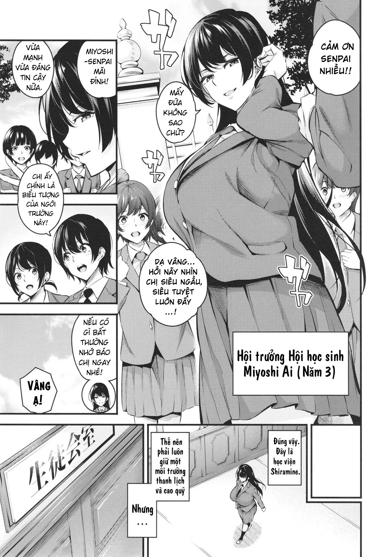 HentaiVN.net - Ảnh 4 - Shiramine Gakuen no Mesubuta Kaichou [白峰学園のメスブタ会長] - Oneshot