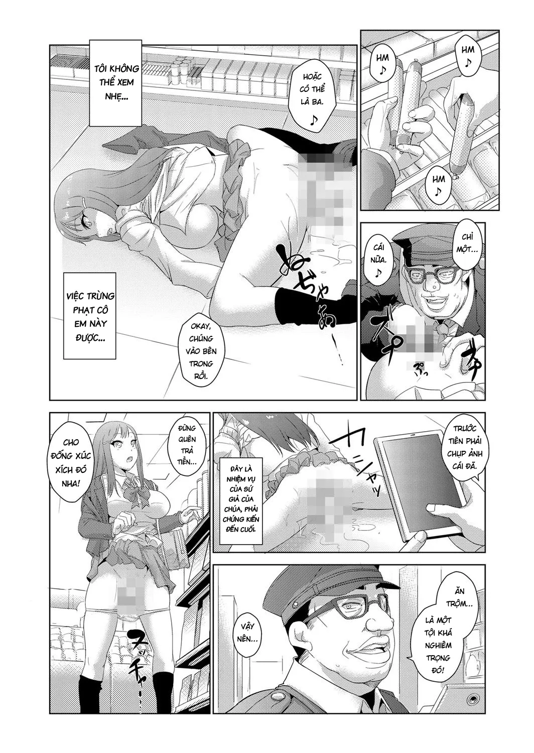 HentaiVN.net - Ảnh 22 - Ngưng đọng thời gian thay trời hành đạo!!! [Seisai Jikan ~Namaiki na JK, JD, Hitozuma ni Kyousei Nakadashi!!] - Chap 1 - Tiêu diệt kẻ trộm trong khu mua sắm