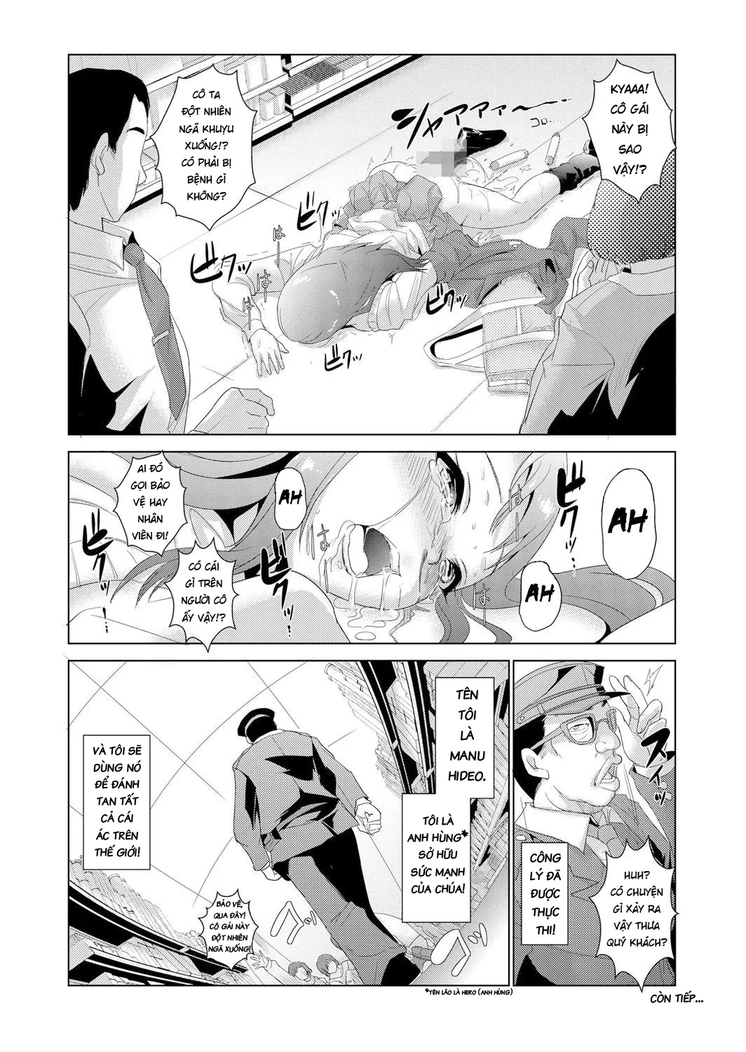 HentaiVN.net - Ảnh 25 - Ngưng đọng thời gian thay trời hành đạo!!! [Seisai Jikan ~Namaiki na JK, JD, Hitozuma ni Kyousei Nakadashi!!] - Chap 1 - Tiêu diệt kẻ trộm trong khu mua sắm