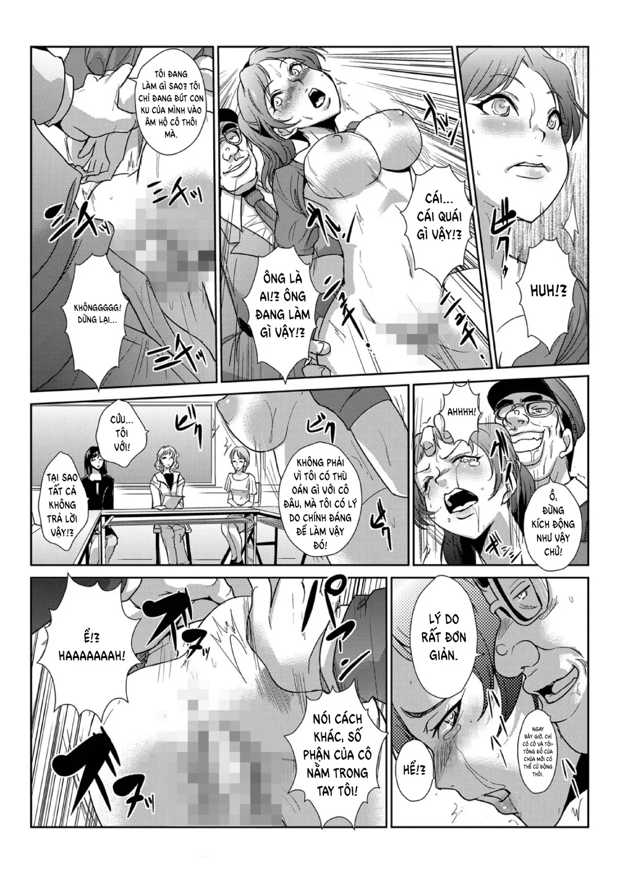 HentaiVN.net - Ảnh 13 - Ngưng đọng thời gian thay trời hành đạo!!! [Seisai Jikan ~Namaiki na JK, JD, Hitozuma ni Kyousei Nakadashi!!] - Chap 3 - Trừng phạt chủ tịch hội phụ huynh