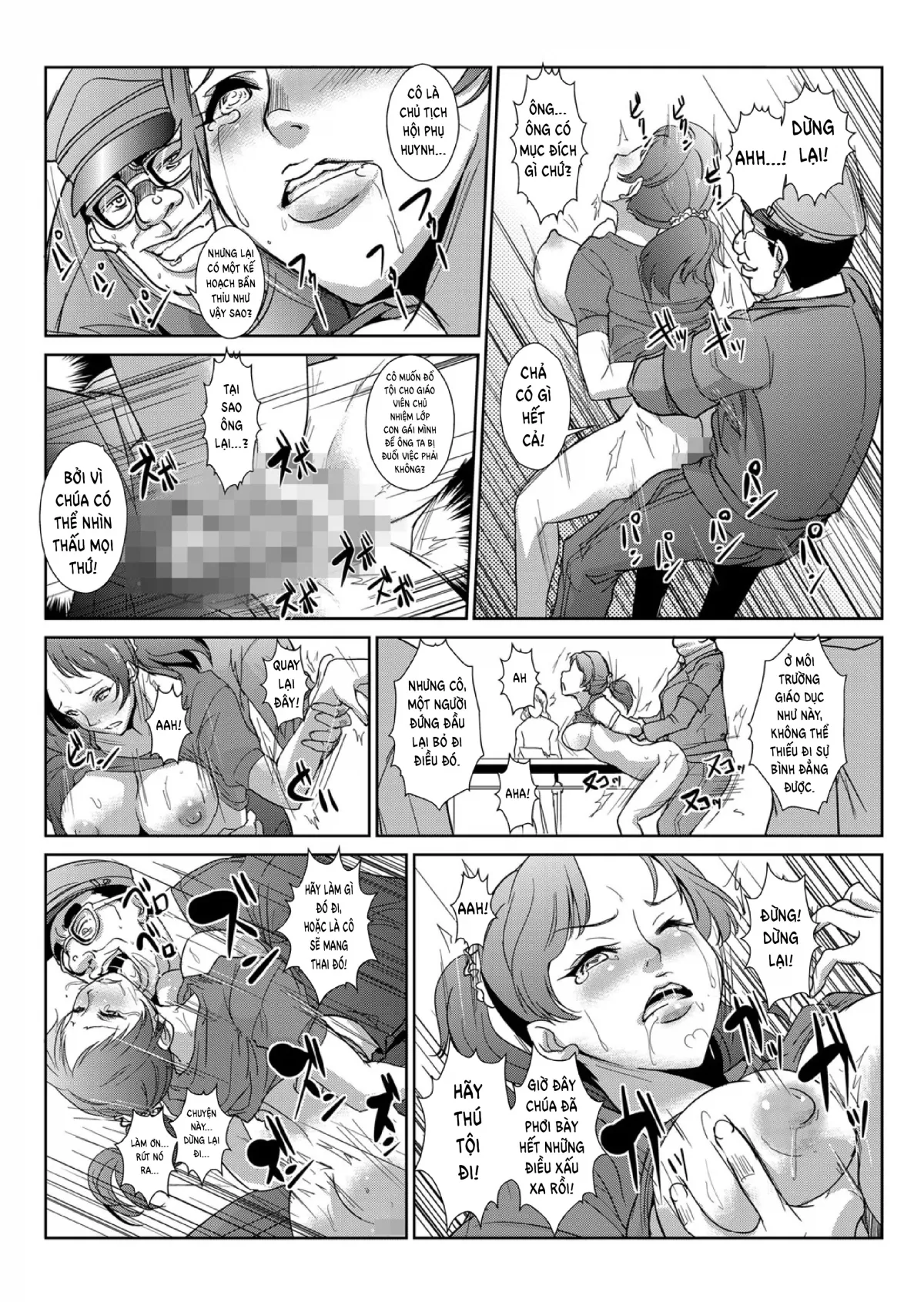 HentaiVN.net - Ảnh 14 - Ngưng đọng thời gian thay trời hành đạo!!! [Seisai Jikan ~Namaiki na JK, JD, Hitozuma ni Kyousei Nakadashi!!] - Chap 3 - Trừng phạt chủ tịch hội phụ huynh