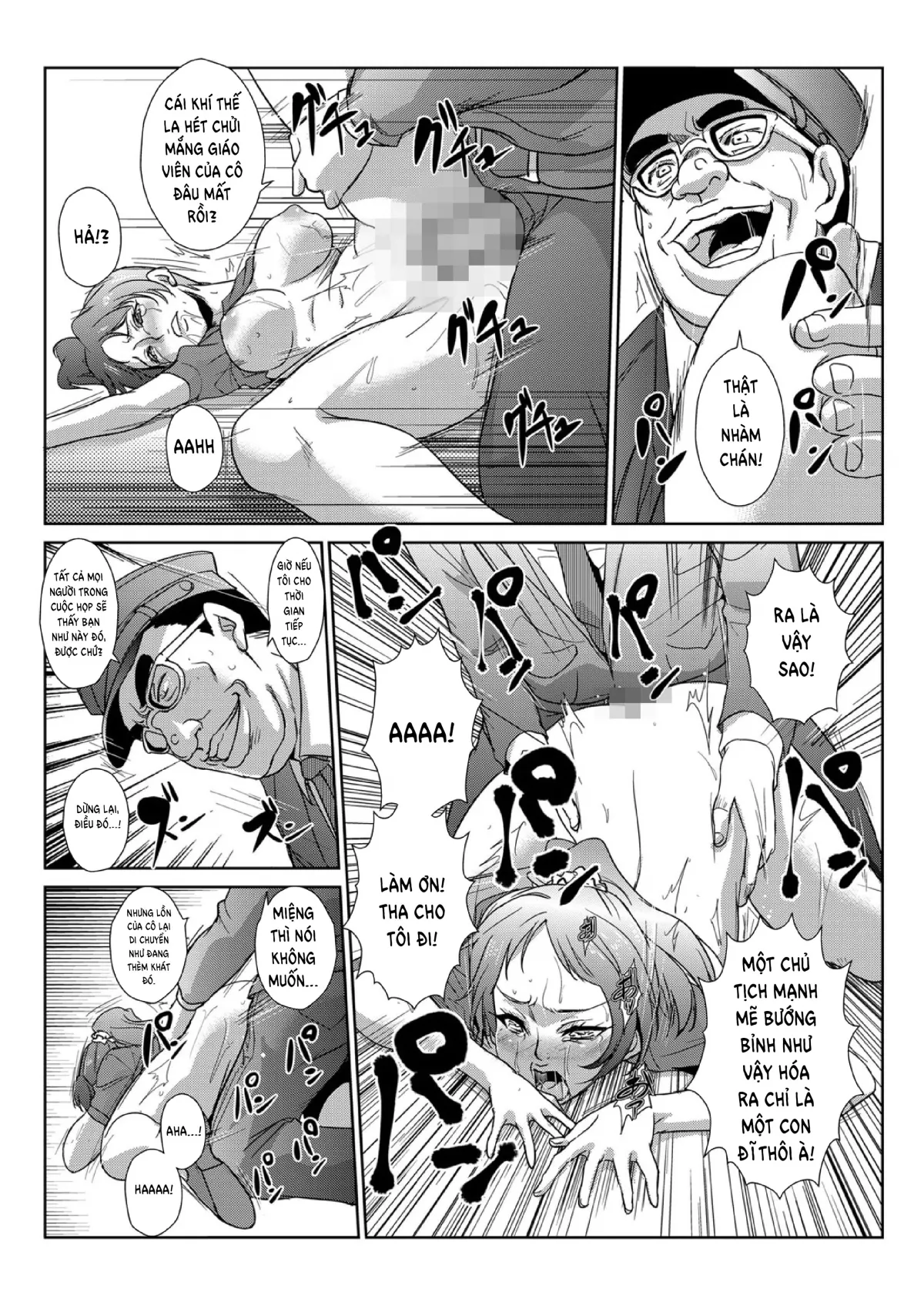 HentaiVN.net - Ảnh 16 - Ngưng đọng thời gian thay trời hành đạo!!! [Seisai Jikan ~Namaiki na JK, JD, Hitozuma ni Kyousei Nakadashi!!] - Chap 3 - Trừng phạt chủ tịch hội phụ huynh