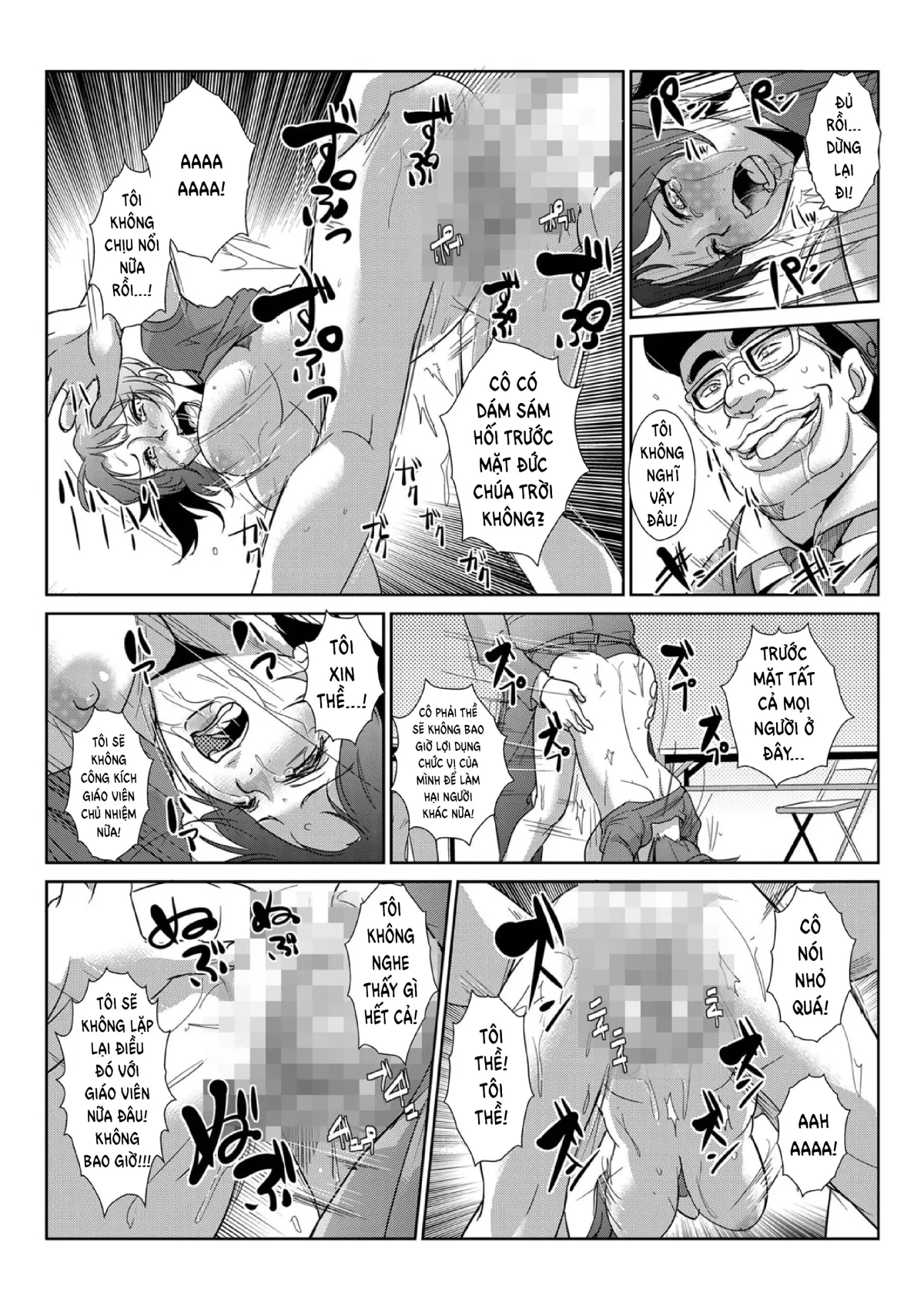 HentaiVN.net - Ảnh 18 - Ngưng đọng thời gian thay trời hành đạo!!! [Seisai Jikan ~Namaiki na JK, JD, Hitozuma ni Kyousei Nakadashi!!] - Chap 3 - Trừng phạt chủ tịch hội phụ huynh