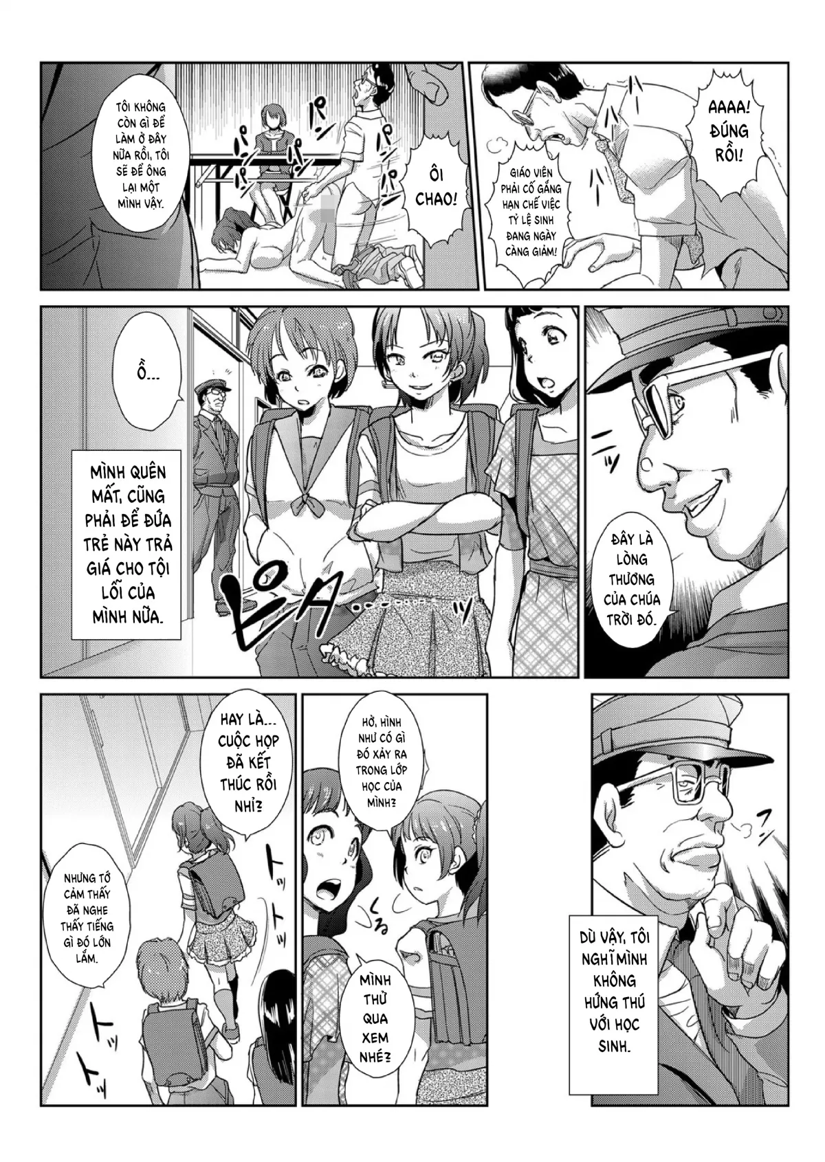 HentaiVN.net - Ảnh 24 - Ngưng đọng thời gian thay trời hành đạo!!! [Seisai Jikan ~Namaiki na JK, JD, Hitozuma ni Kyousei Nakadashi!!] - Chap 3 - Trừng phạt chủ tịch hội phụ huynh