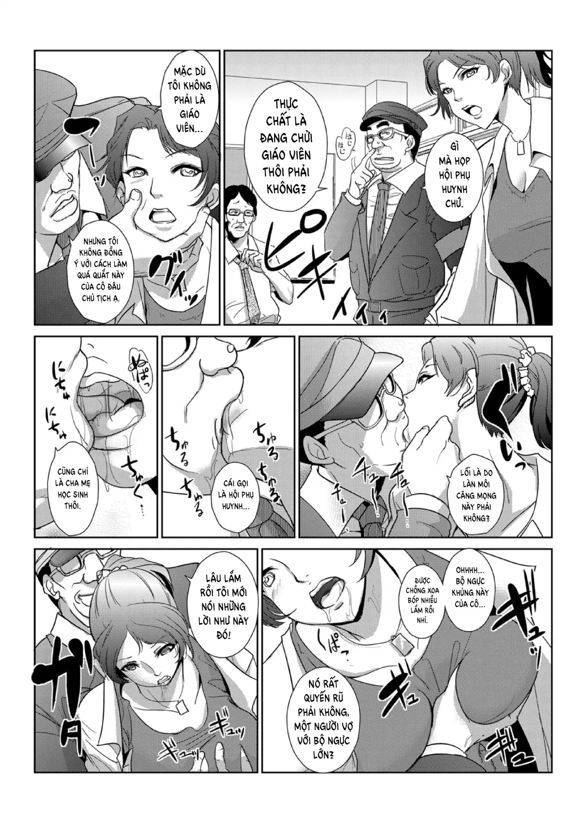 HentaiVN.net - Ảnh 4 - Ngưng đọng thời gian thay trời hành đạo!!! [Seisai Jikan ~Namaiki na JK, JD, Hitozuma ni Kyousei Nakadashi!!] - Chap 3 - Trừng phạt chủ tịch hội phụ huynh