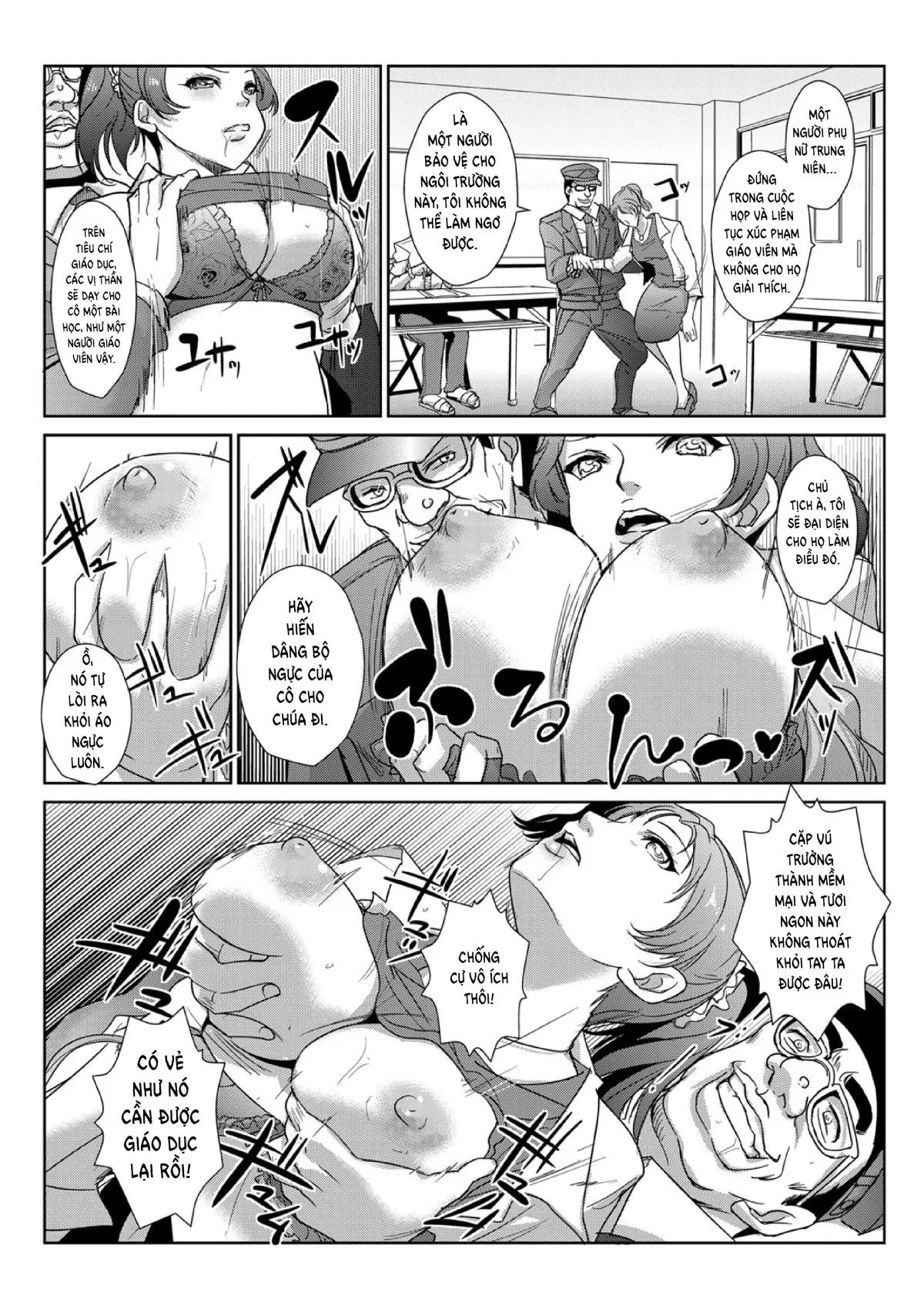 HentaiVN.net - Ảnh 5 - Ngưng đọng thời gian thay trời hành đạo!!! [Seisai Jikan ~Namaiki na JK, JD, Hitozuma ni Kyousei Nakadashi!!] - Chap 3 - Trừng phạt chủ tịch hội phụ huynh