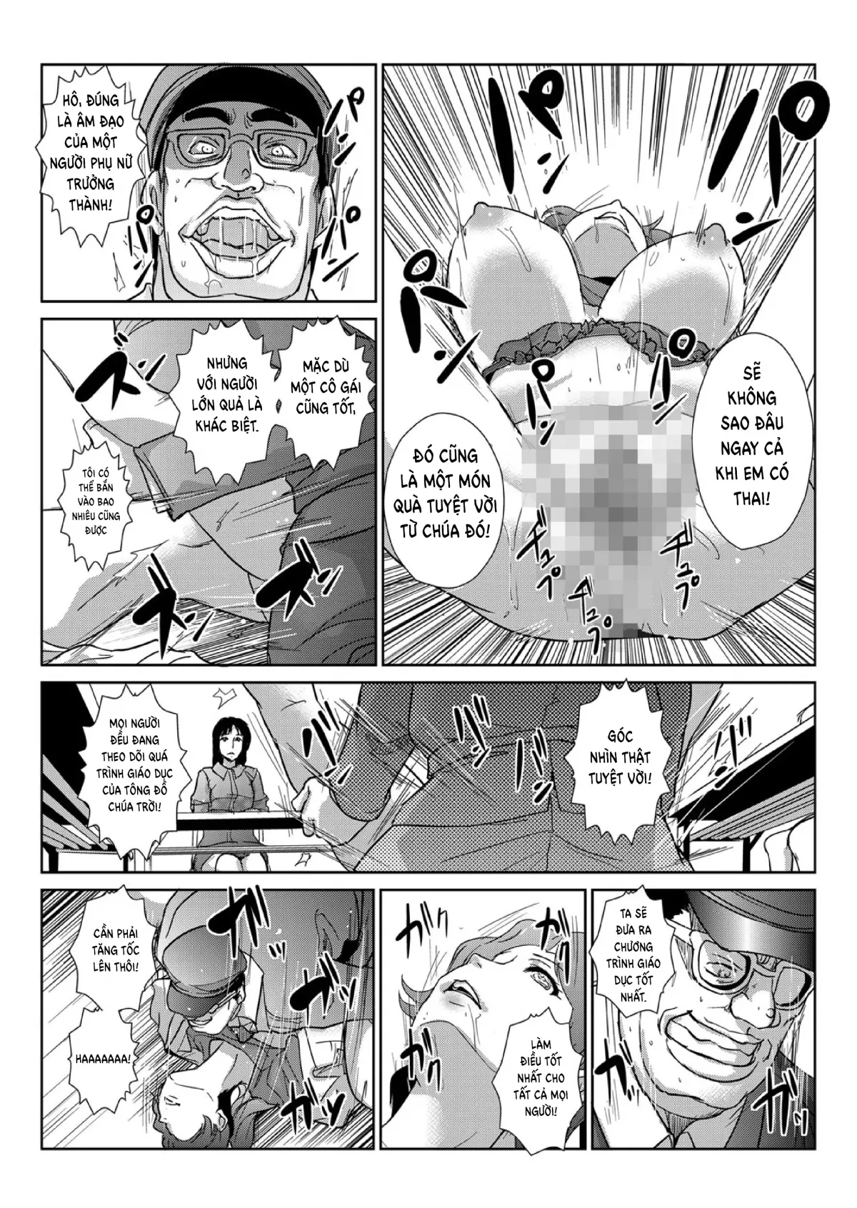HentaiVN.net - Ảnh 8 - Ngưng đọng thời gian thay trời hành đạo!!! [Seisai Jikan ~Namaiki na JK, JD, Hitozuma ni Kyousei Nakadashi!!] - Chap 3 - Trừng phạt chủ tịch hội phụ huynh