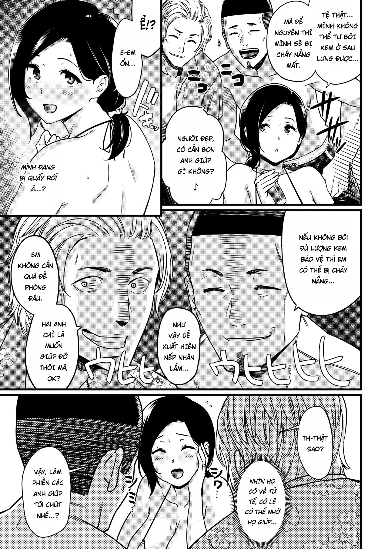 HentaiVN.net - Ảnh 6 - Mama was Hit on at the Beach - Chap 1.1