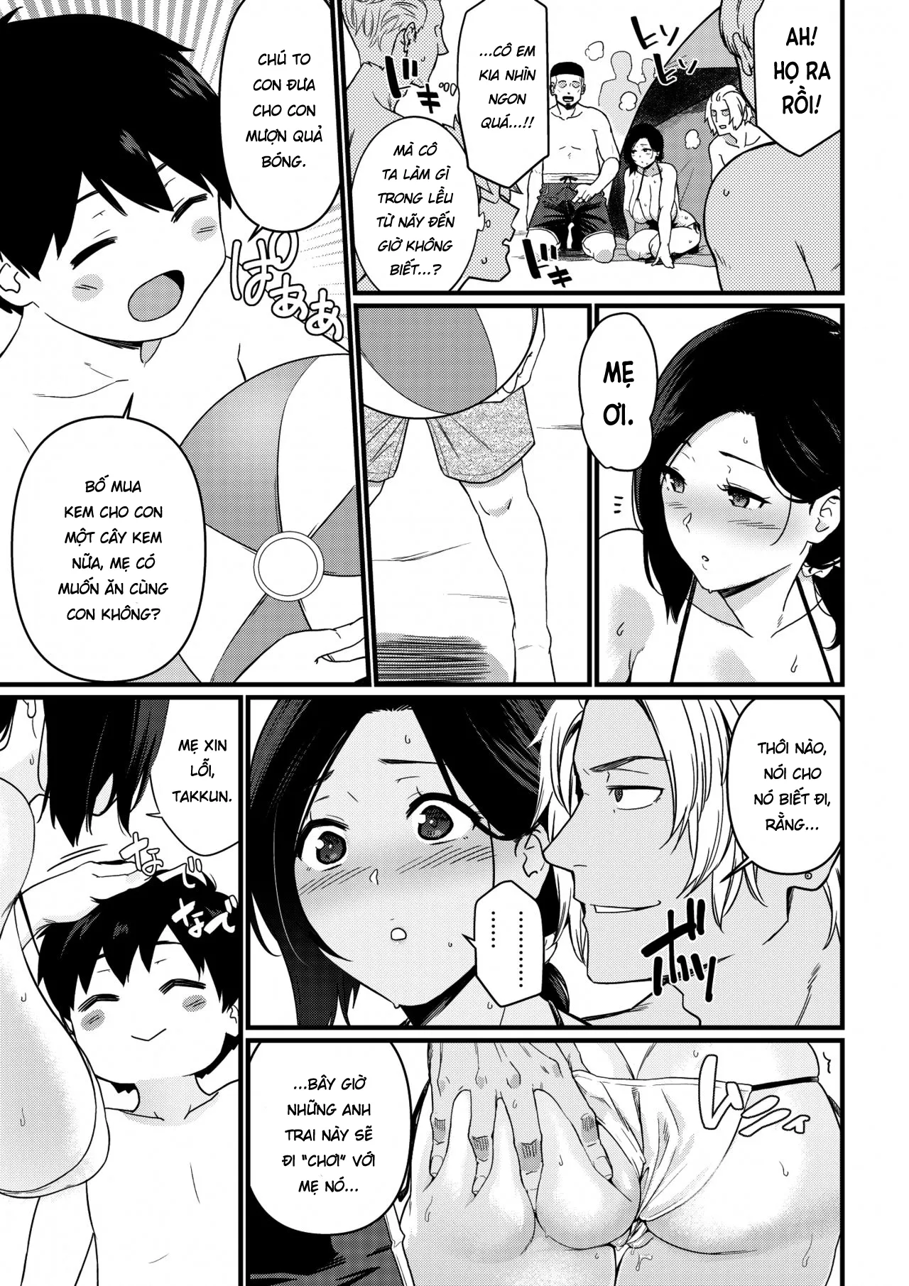 HentaiVN.net - Ảnh 14 - Mama was Hit on at the Beach - Chap 1.2