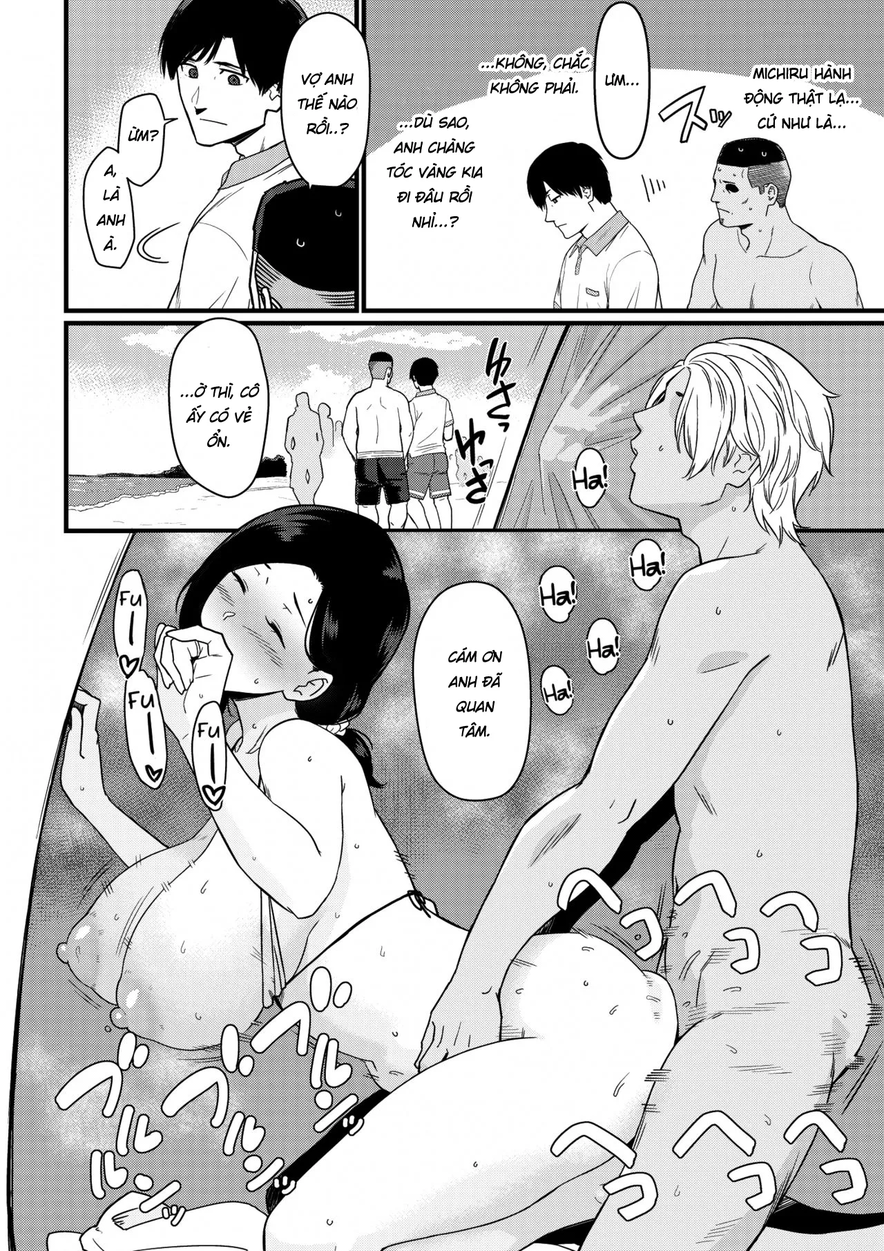 HentaiVN.net - Ảnh 9 - Mama was Hit on at the Beach - Chap 1.2