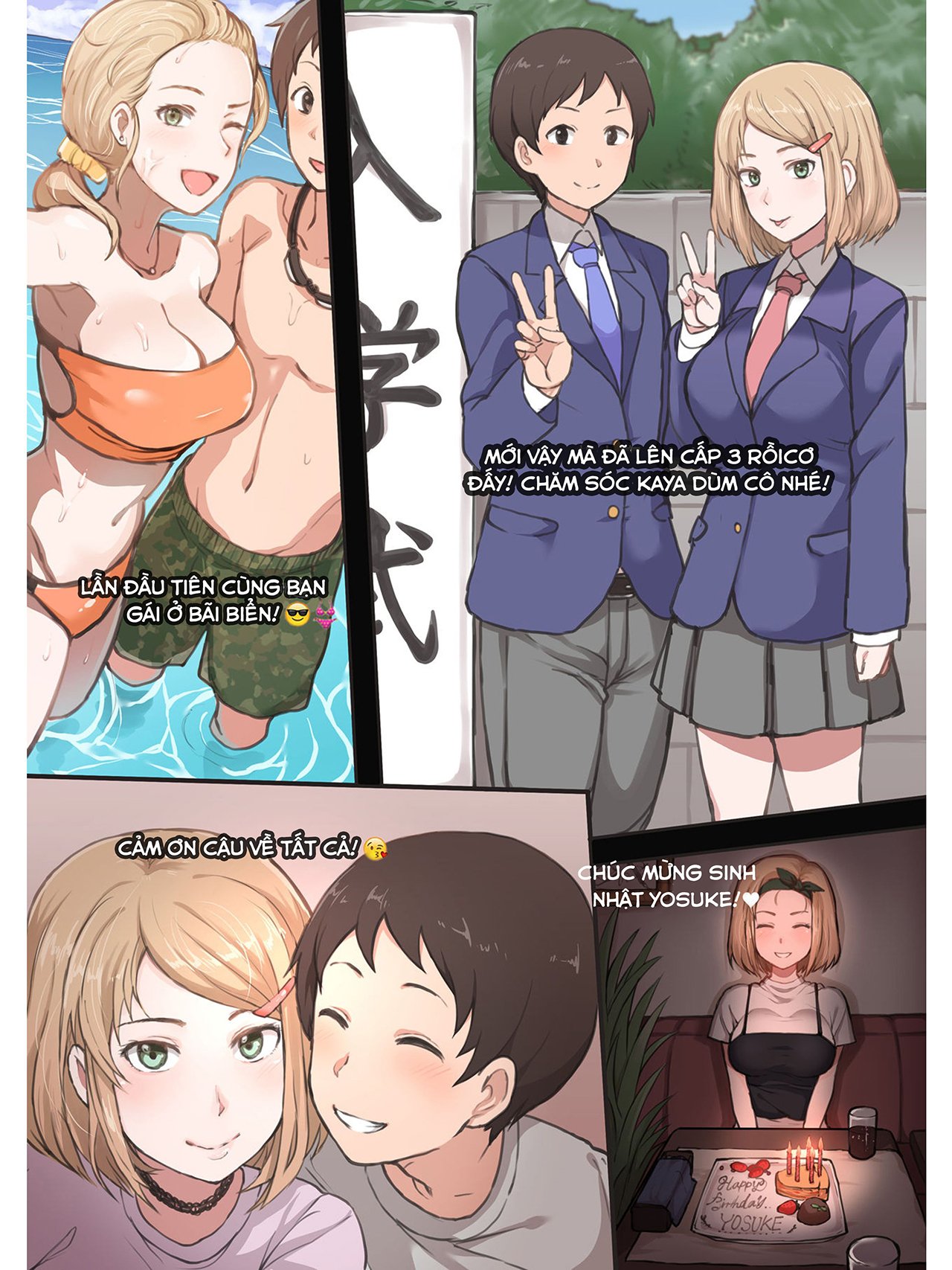 HentaiVN.net - Ảnh 4 - CLB con cá chà bặc đen nhánh! [Kaya and Yosuke NTR] - Oneshot