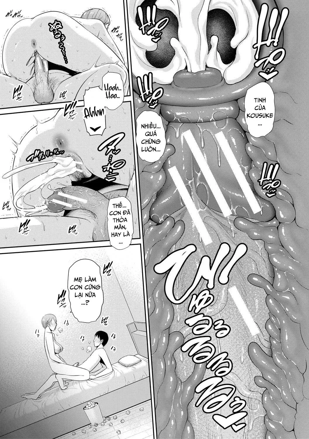 HentaiVN.net - Ảnh 31 - Ba người mẹ cuồng dâm [My Three Horny Moms; Boku dake no inbo-tachi] - Chap 1