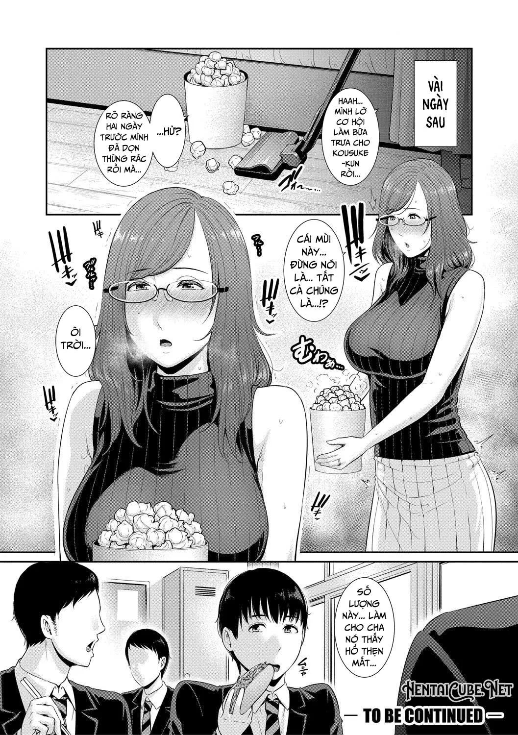 HentaiVN.net - Ảnh 32 - Ba người mẹ cuồng dâm [My Three Horny Moms; Boku dake no inbo-tachi] - Chap 1