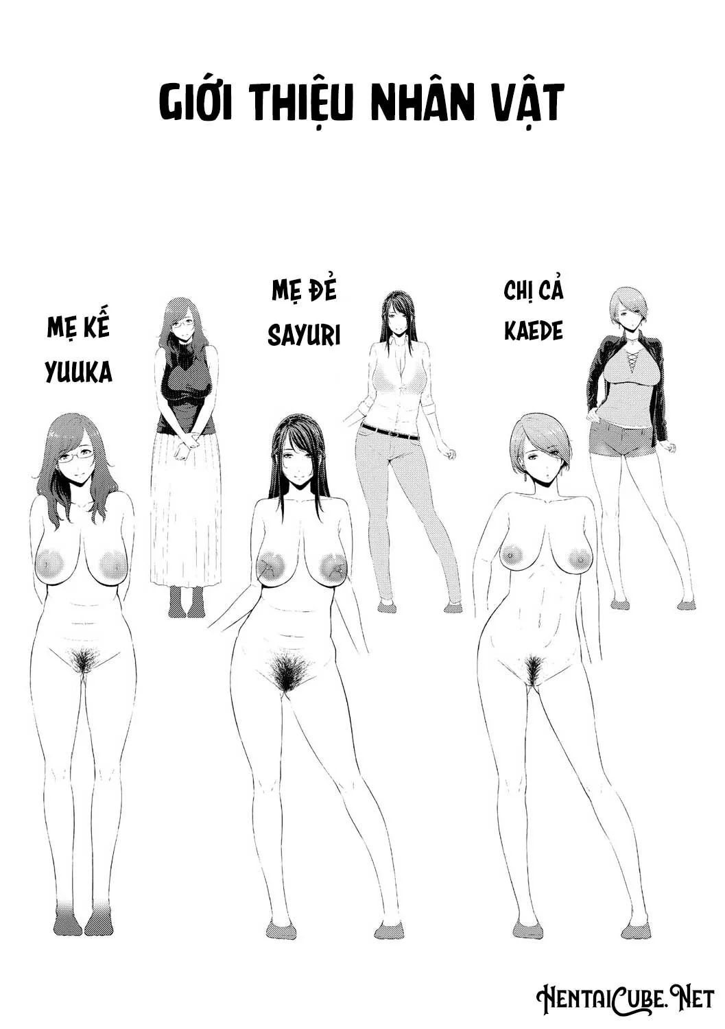 HentaiVN.net - Ảnh 8 - Ba người mẹ cuồng dâm [My Three Horny Moms; Boku dake no inbo-tachi] - Chap 1