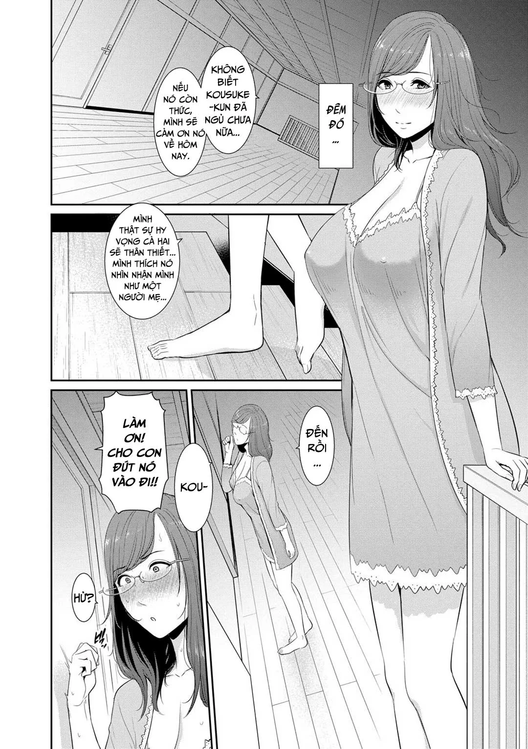 HentaiVN.net - Ảnh 5 - Ba người mẹ cuồng dâm [My Three Horny Moms; Boku dake no inbo-tachi] - Chap 2