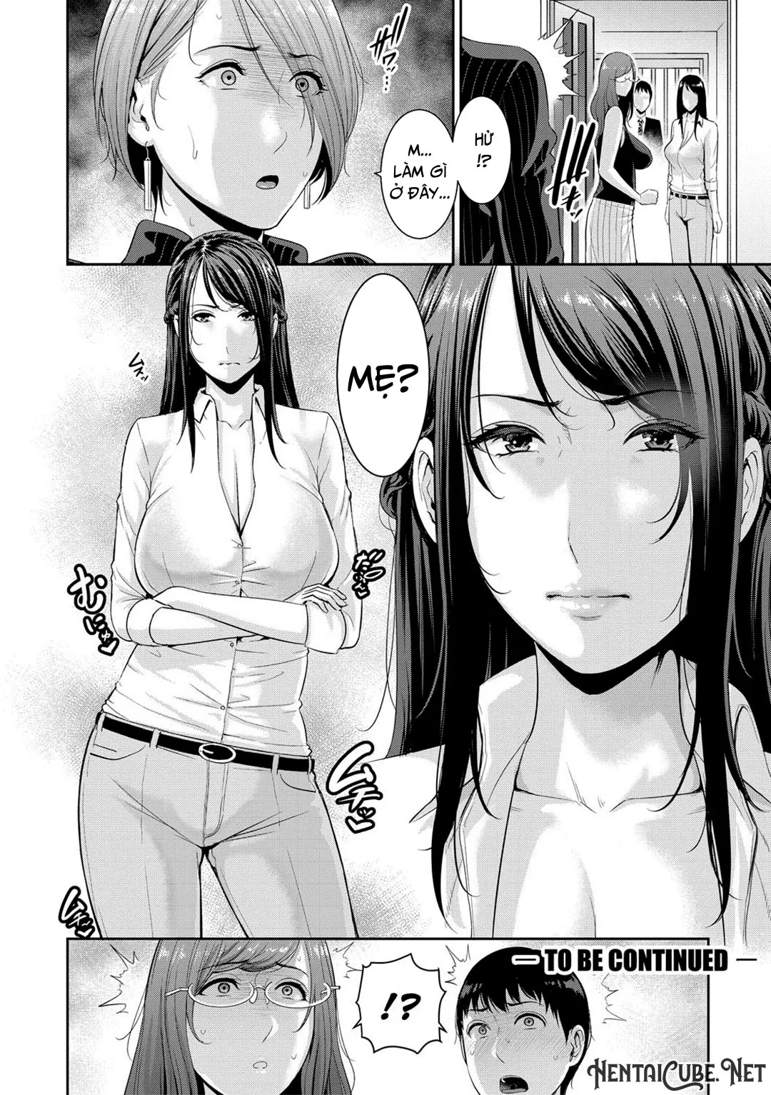 HentaiVN.net - Ảnh 25 - Ba người mẹ cuồng dâm [My Three Horny Moms; Boku dake no inbo-tachi] - Chap 4