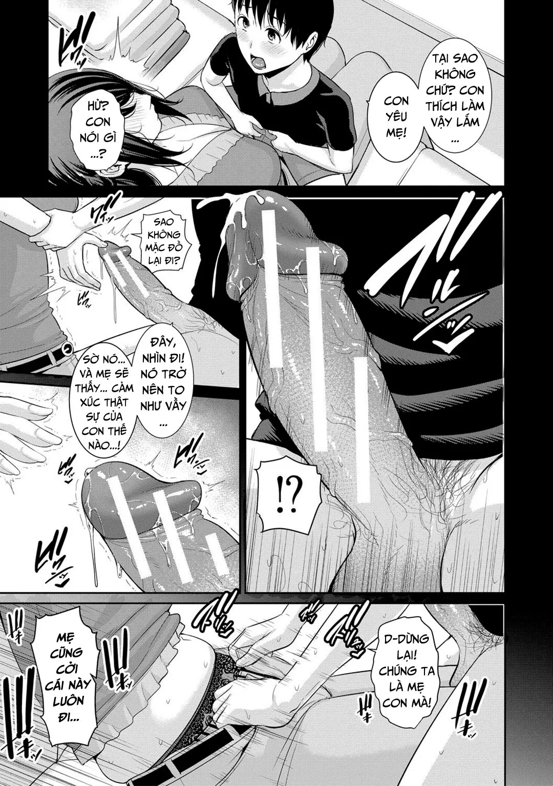 HentaiVN.net - Ảnh 14 - Ba người mẹ cuồng dâm [My Three Horny Moms; Boku dake no inbo-tachi] - Chap 5
