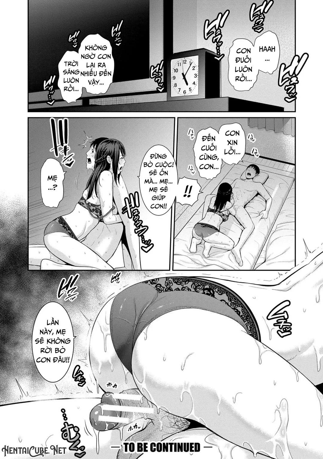 HentaiVN.net - Ảnh 25 - Ba người mẹ cuồng dâm [My Three Horny Moms; Boku dake no inbo-tachi] - Chap 5