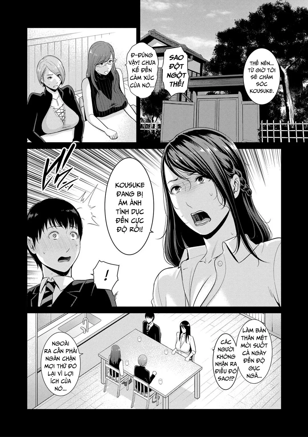 HentaiVN.net - Ảnh 5 - Ba người mẹ cuồng dâm [My Three Horny Moms; Boku dake no inbo-tachi] - Chap 5