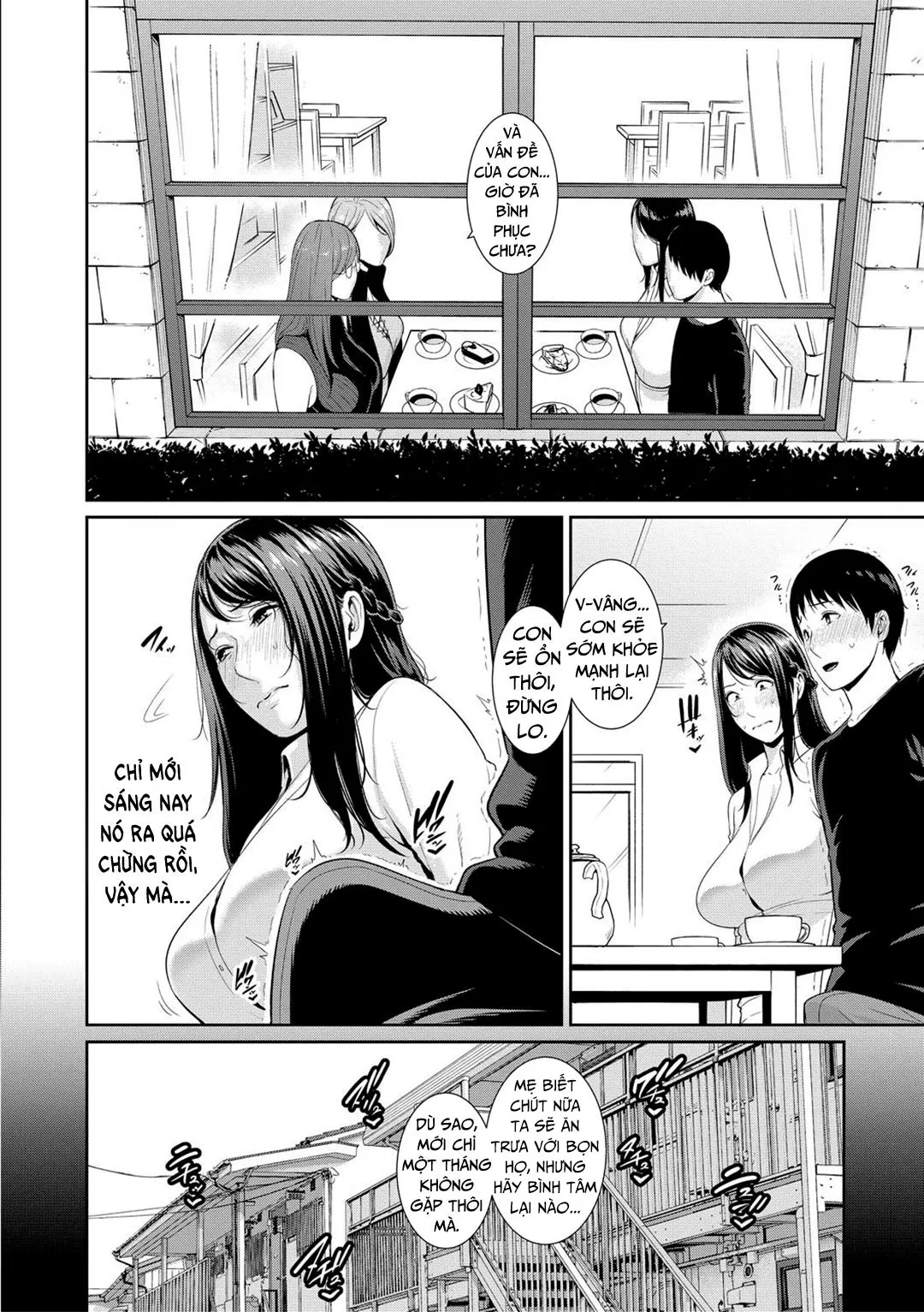 HentaiVN.net - Ảnh 3 - Ba người mẹ cuồng dâm [My Three Horny Moms; Boku dake no inbo-tachi] - Chap 6