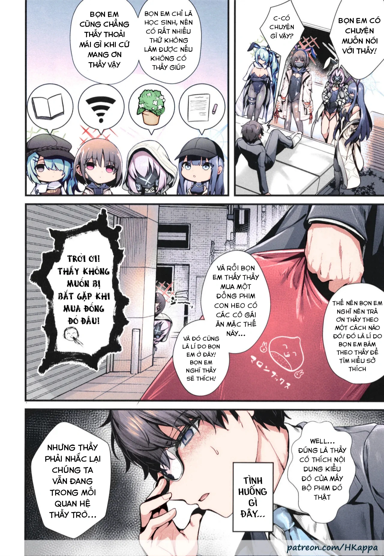 HentaiVN.net - Ảnh 4 - (C102) [Edamametei (Uko)] Bunny+ (Blue Archive) [English] {Doujins.com} [Colorized] - Ông giáo bị bầy thỏ hiếp tập thể
