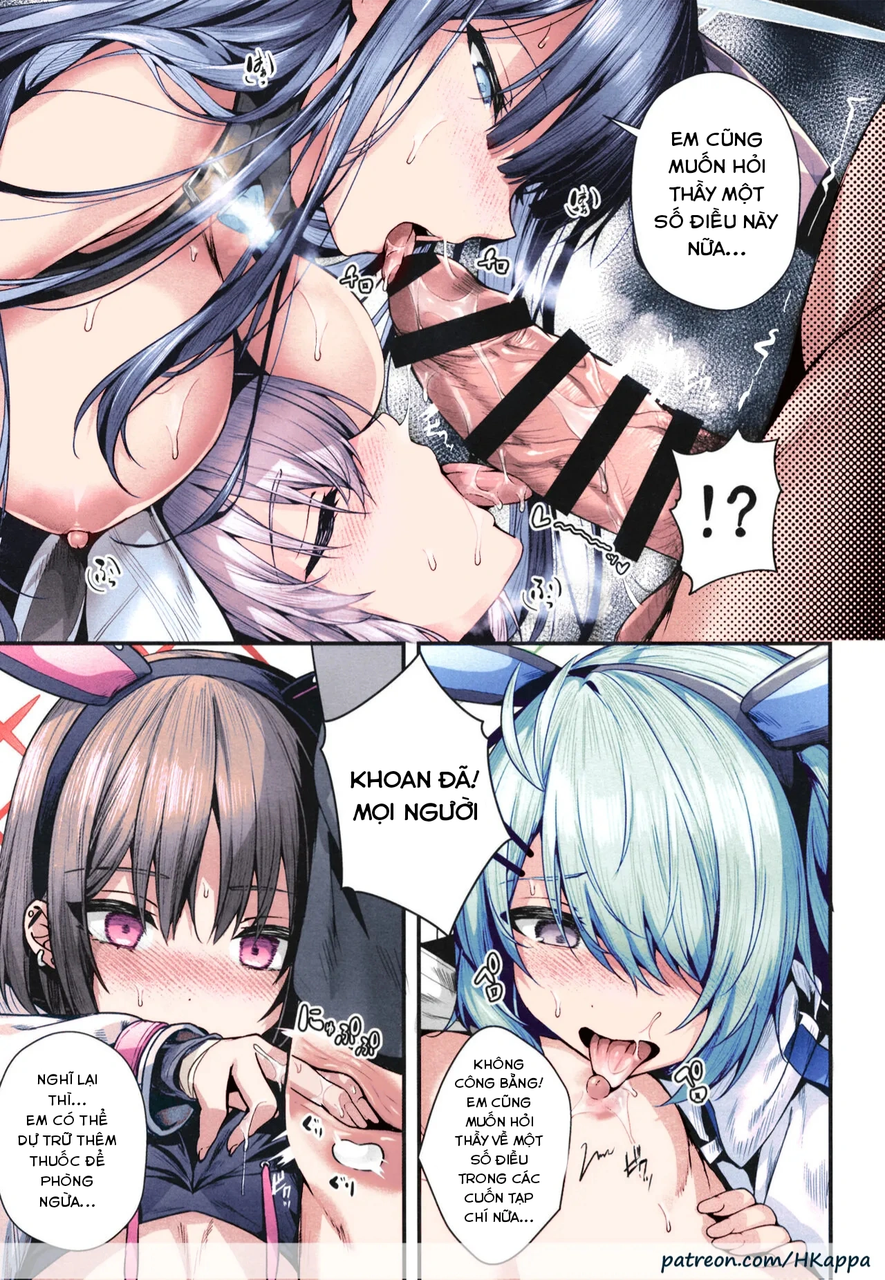 HentaiVN.net - Ảnh 43 - (C102) [Edamametei (Uko)] Bunny+ (Blue Archive) [English] {Doujins.com} [Colorized] - Ông giáo bị bầy thỏ hiếp tập thể